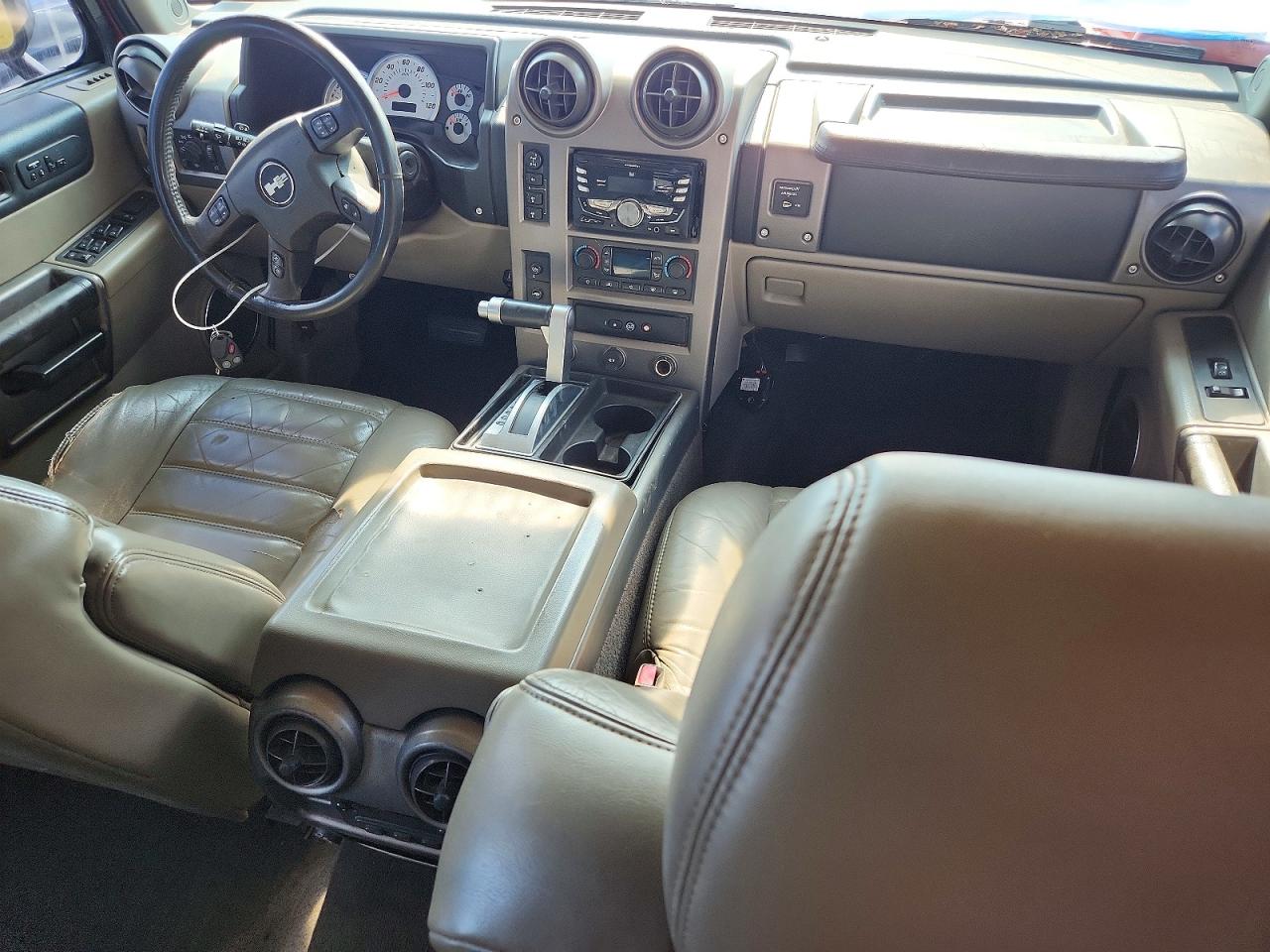 2004 Hummer H2 Burgundy vin: 5GRGN23U74H105456