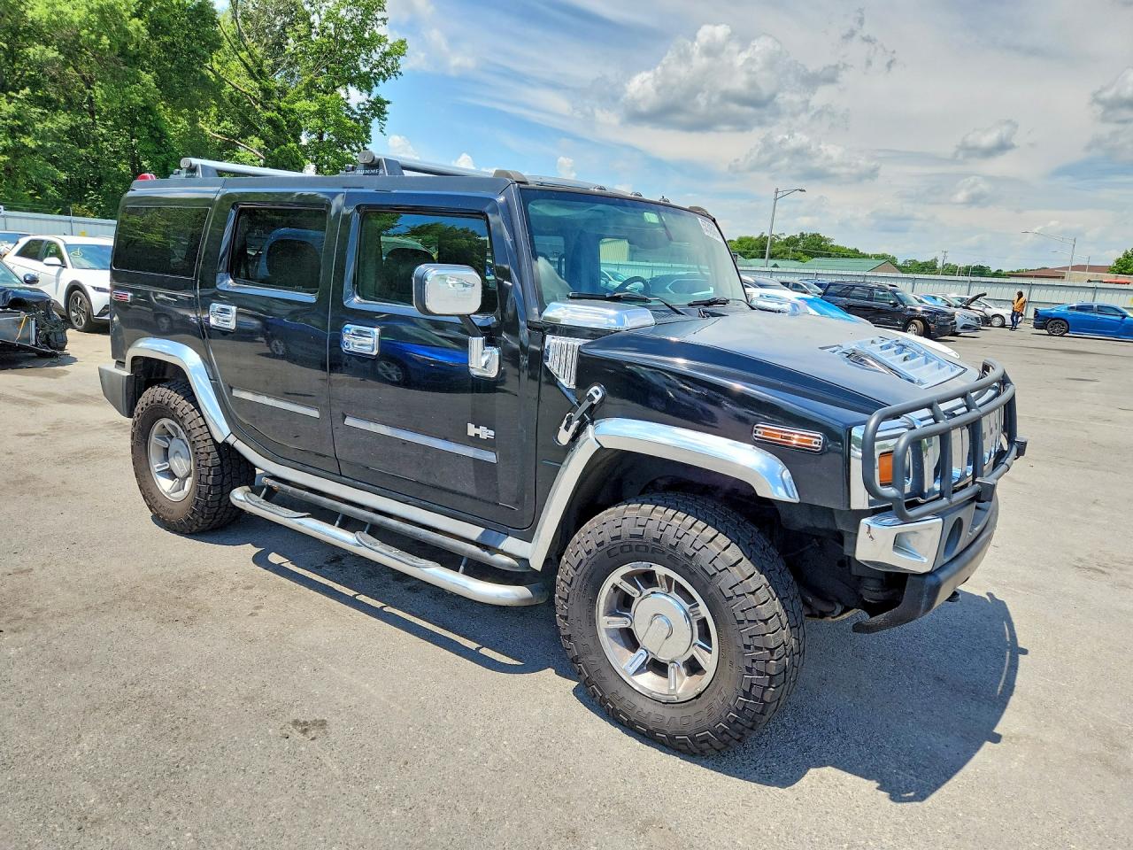 2005 Hummer H2 Black vin: 5GRGN23U75H117608
