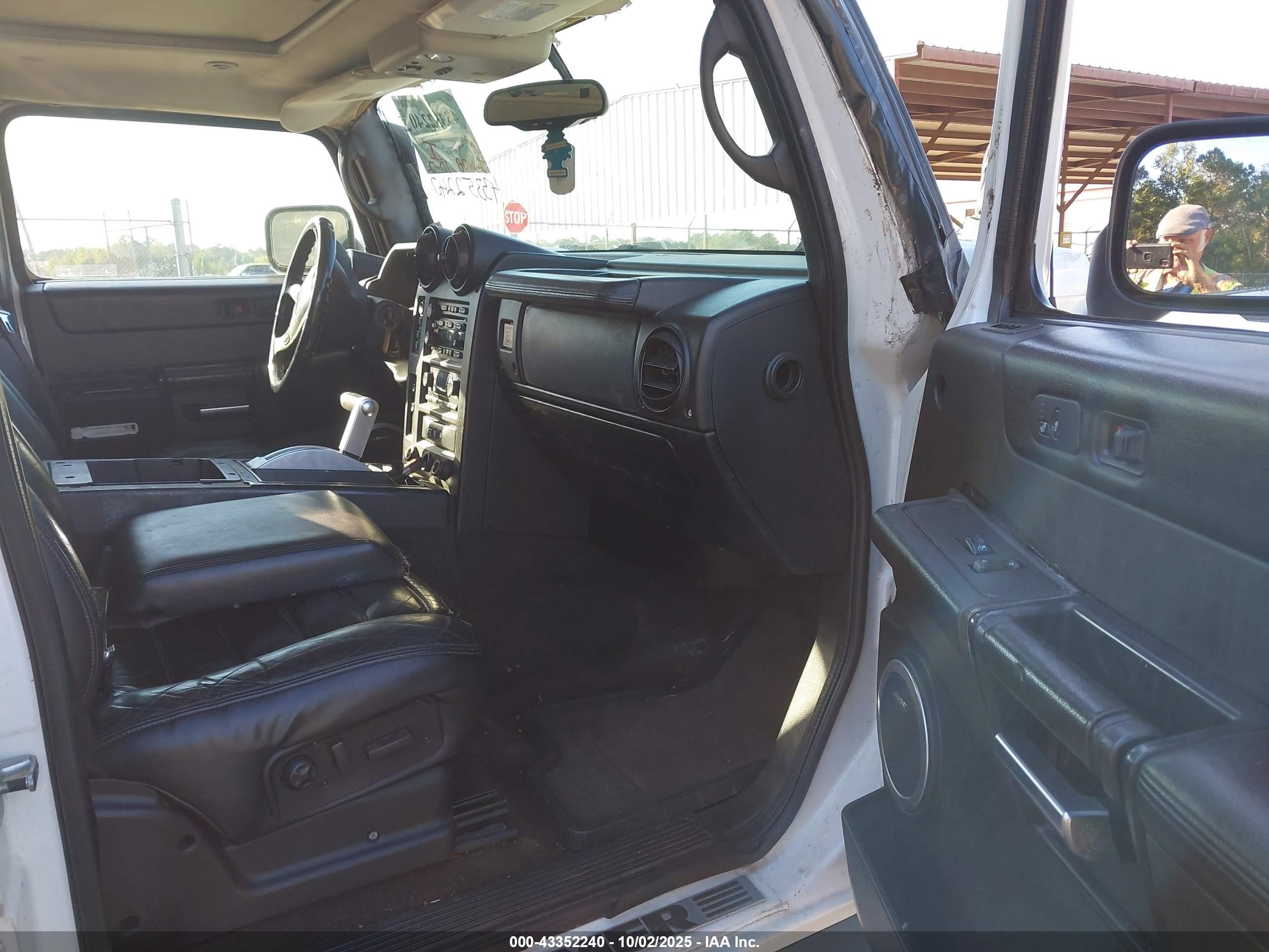 2006 Hummer H2 Suv   White vin: 5GRGN23U76H102222
