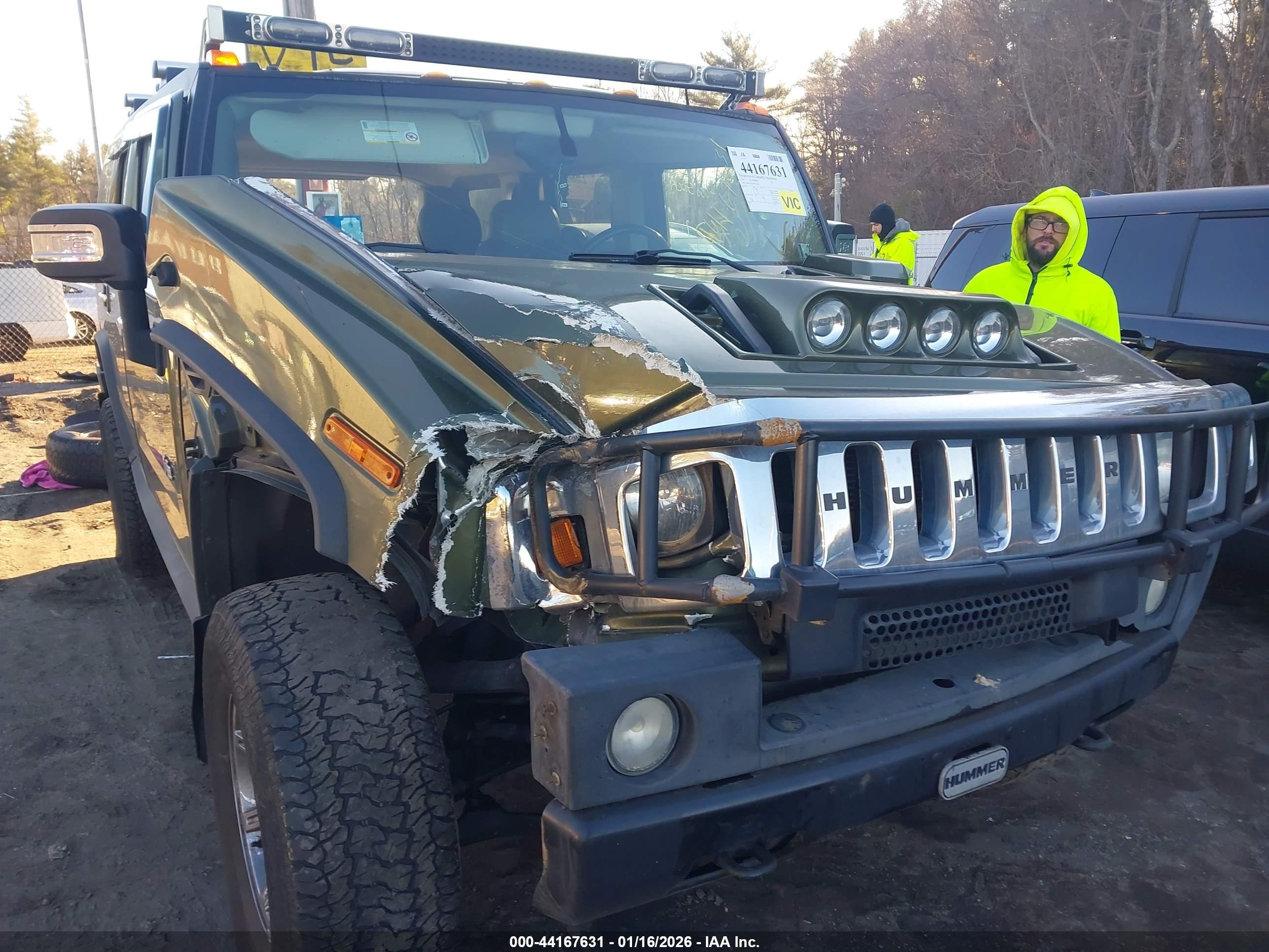 2003 Hummer H2   Green vin: 5GRGN23U83H138609