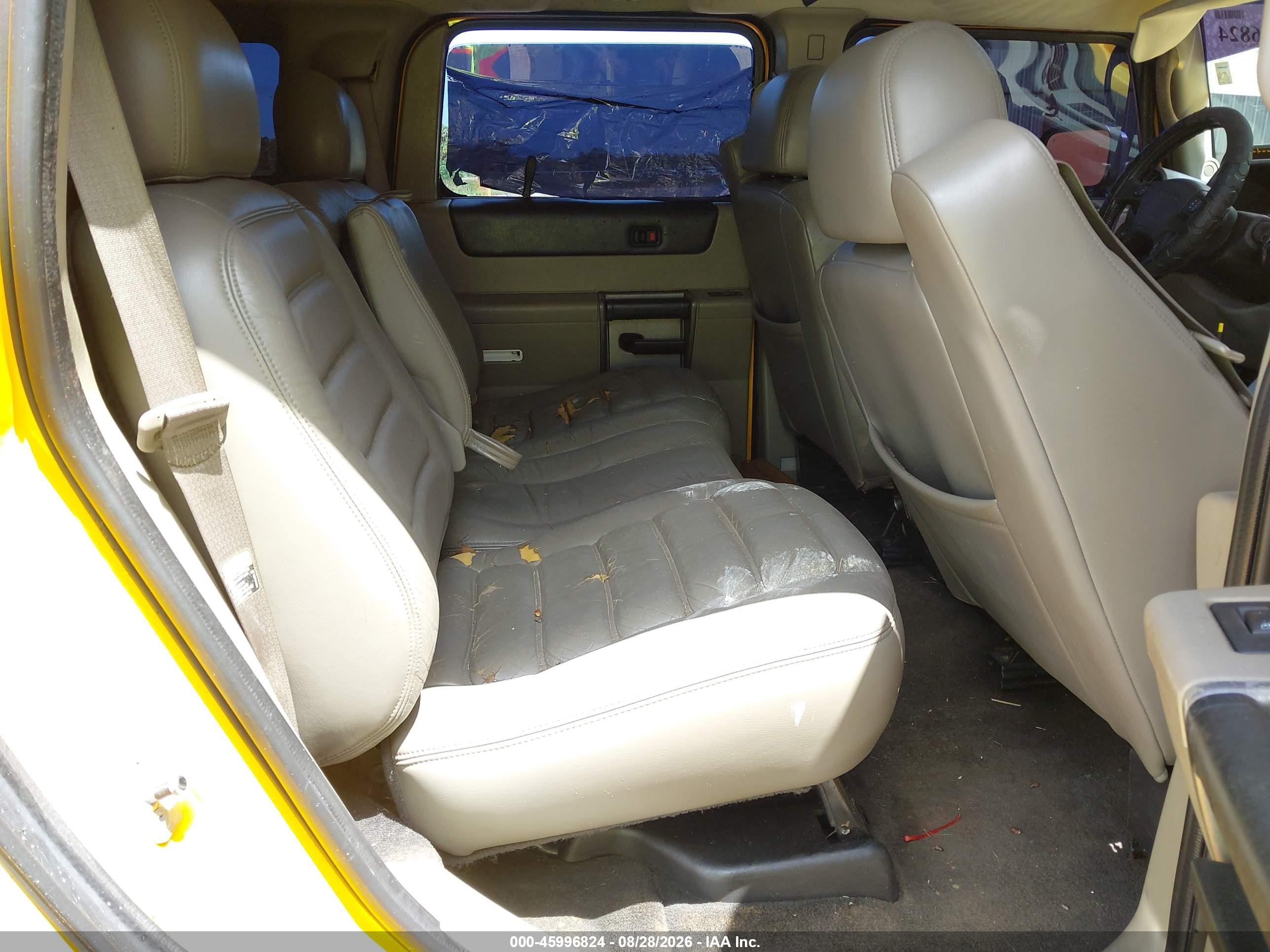 2003 Hummer H2   Yellow vin: 5GRGN23U83H143809