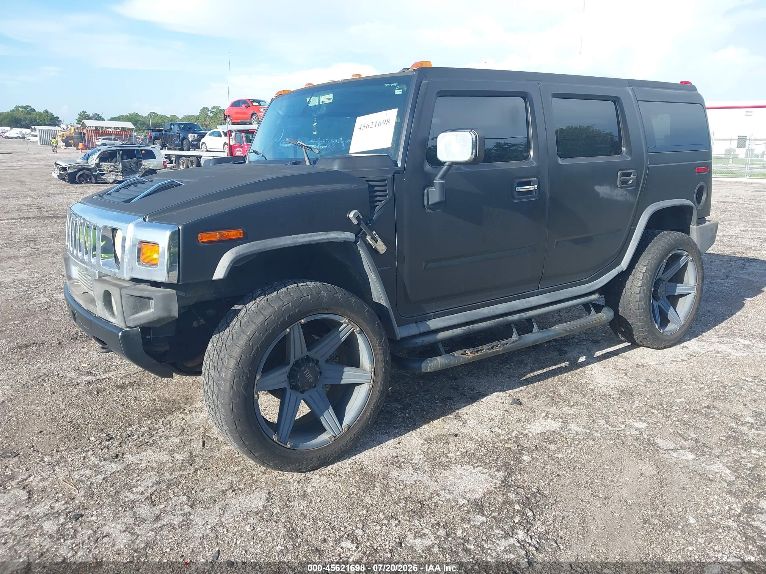 2005 Hummer H2 Suv   Black vin: 5GRGN23U85H101398