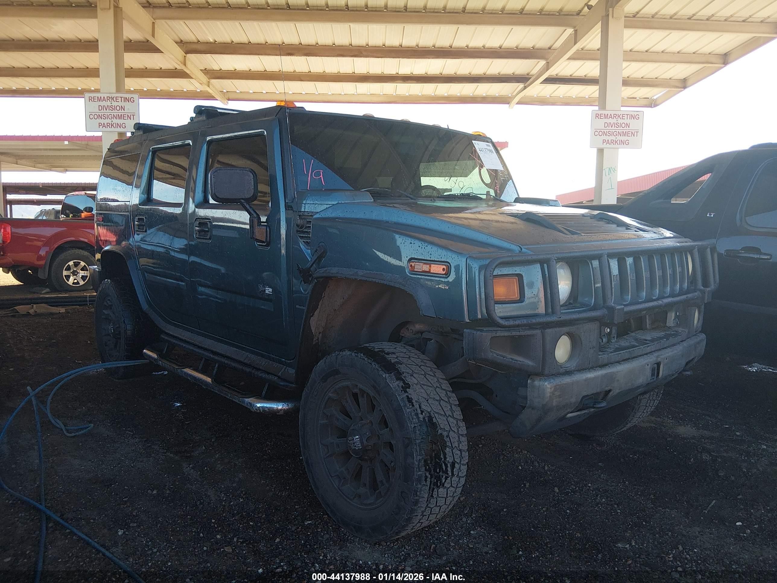 2005 Hummer H2 Suv   Зеленый vin: 5GRGN23U85H119092