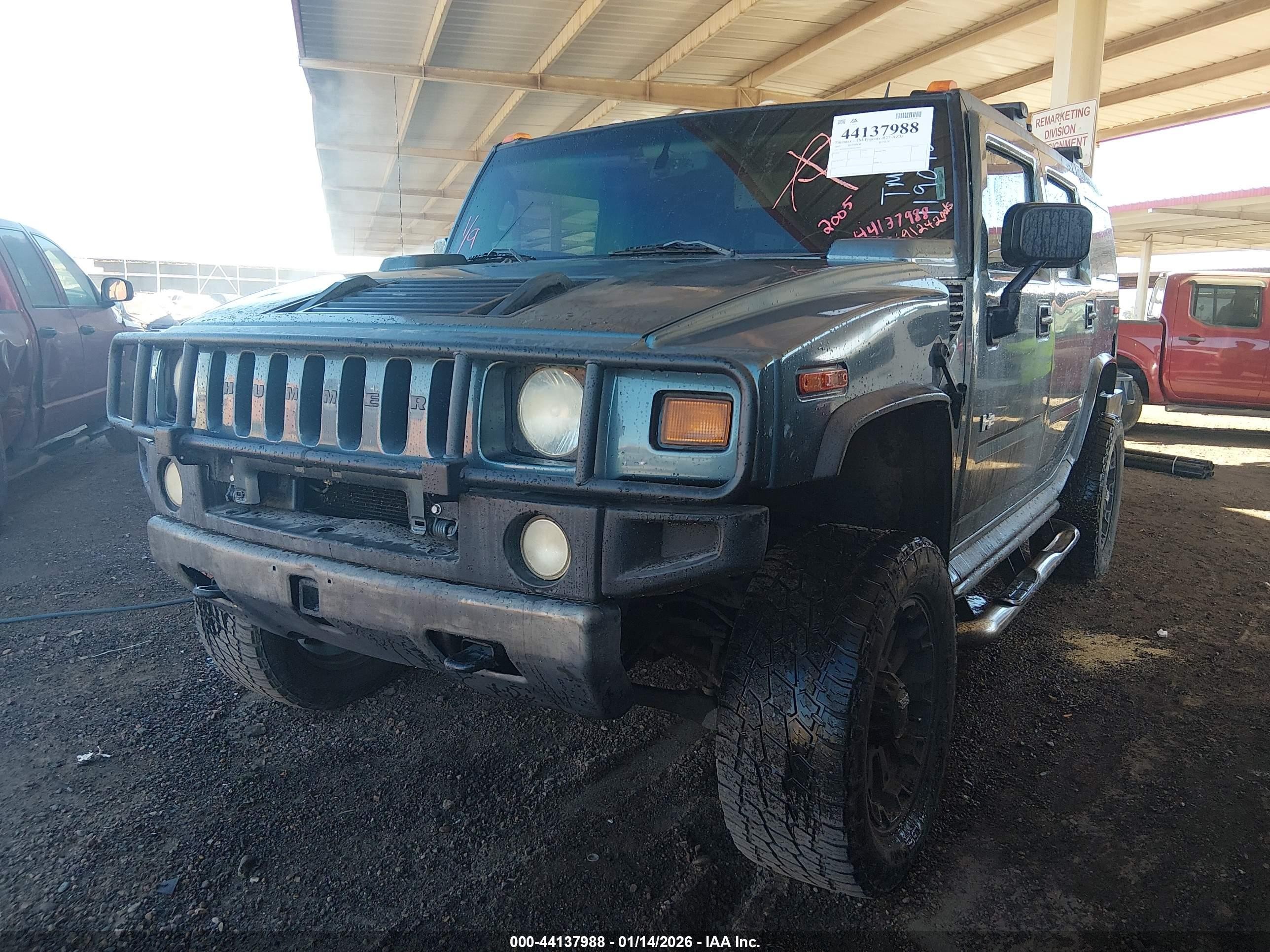 2005 Hummer H2 Suv   Зеленый vin: 5GRGN23U85H119092