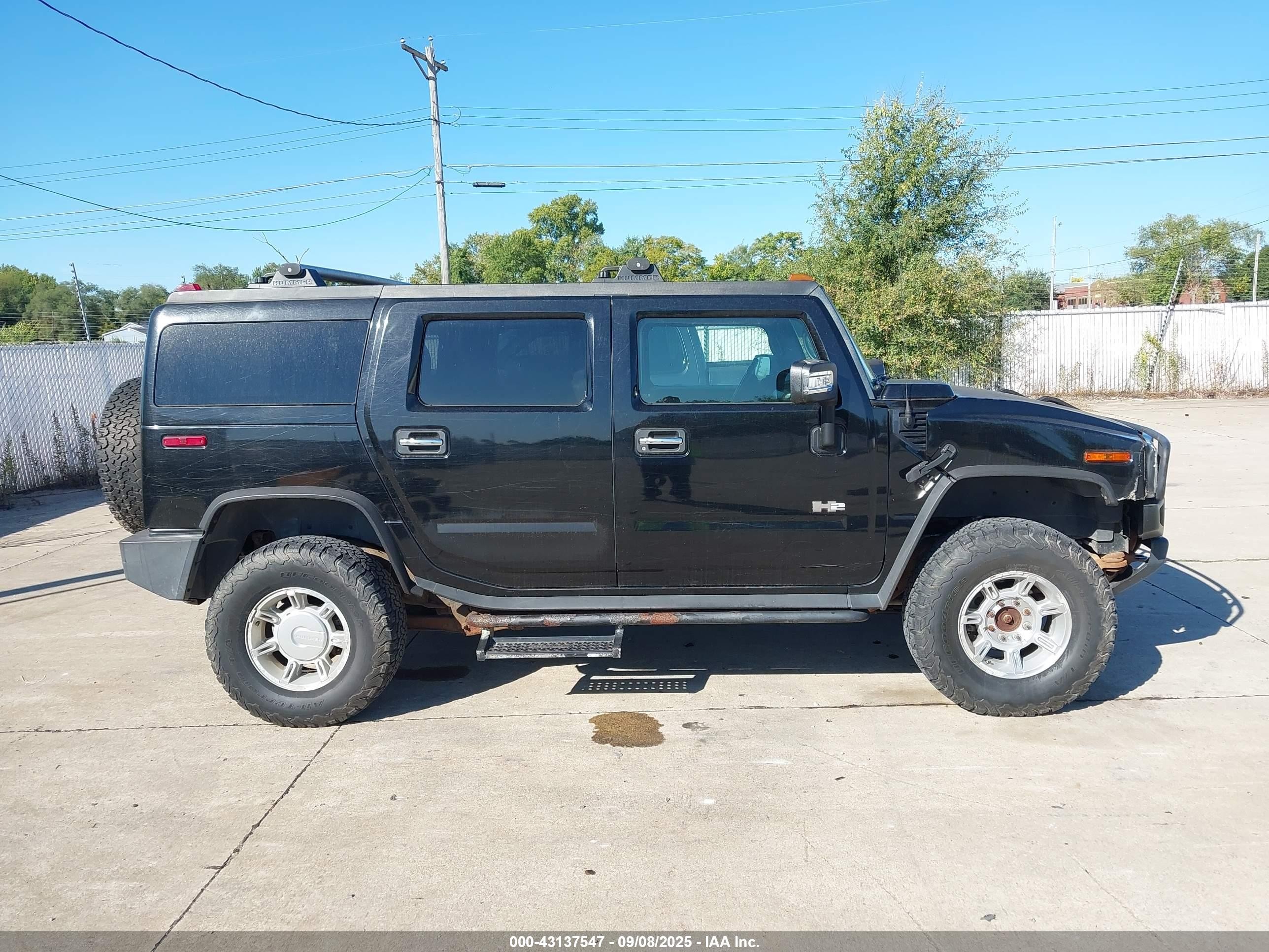 2005 Hummer H2 Suv   Black vin: 5GRGN23U85H121425