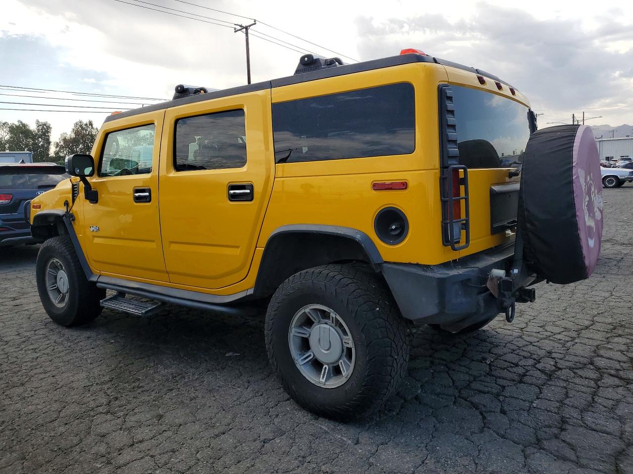 2003 Hummer H2 Yellow vin: 5GRGN23U93H121690