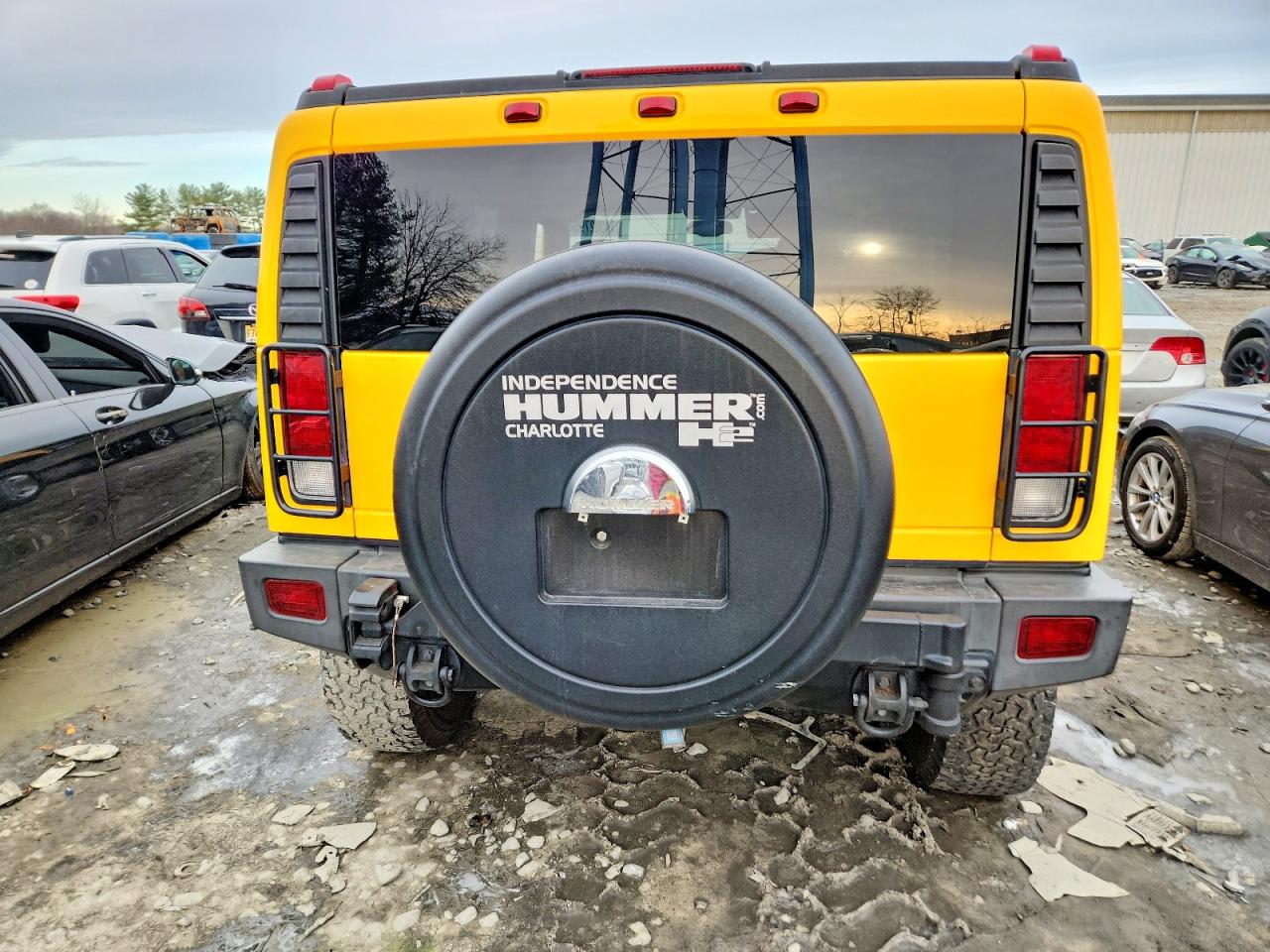 2006 Hummer H2 Yellow vin: 5GRGN23U96H103369