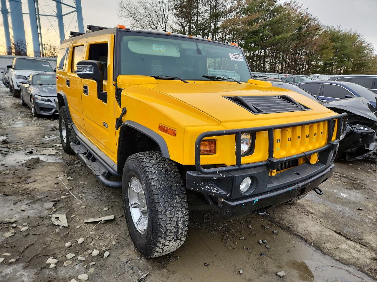2006 Hummer H2 Yellow vin: 5GRGN23U96H103369