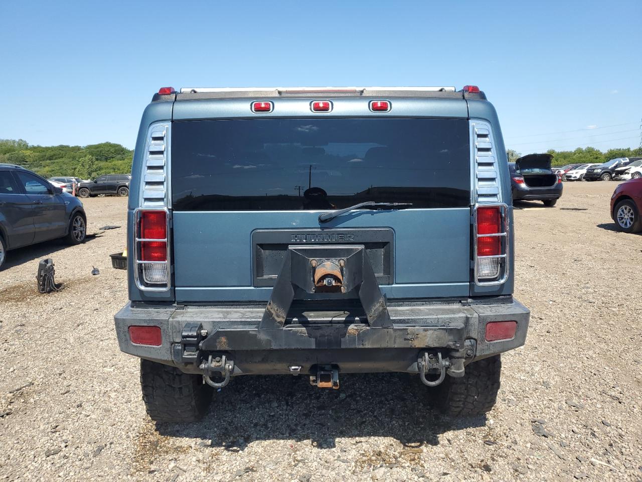 2006 Hummer H2 Blue vin: 5GRGN23U96H112797
