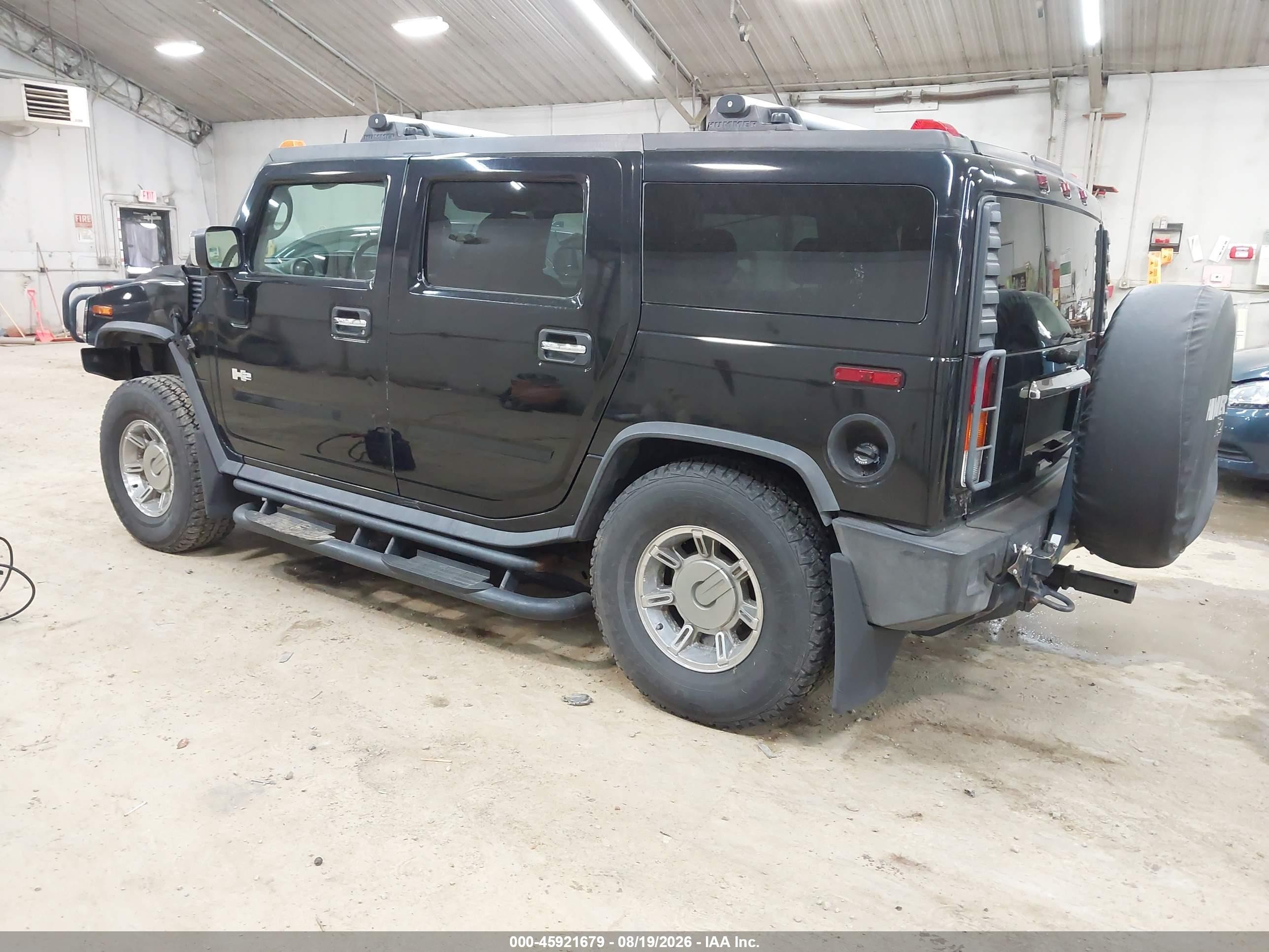 2003 Hummer H2   Black vin: 5GRGN23UX3H118121