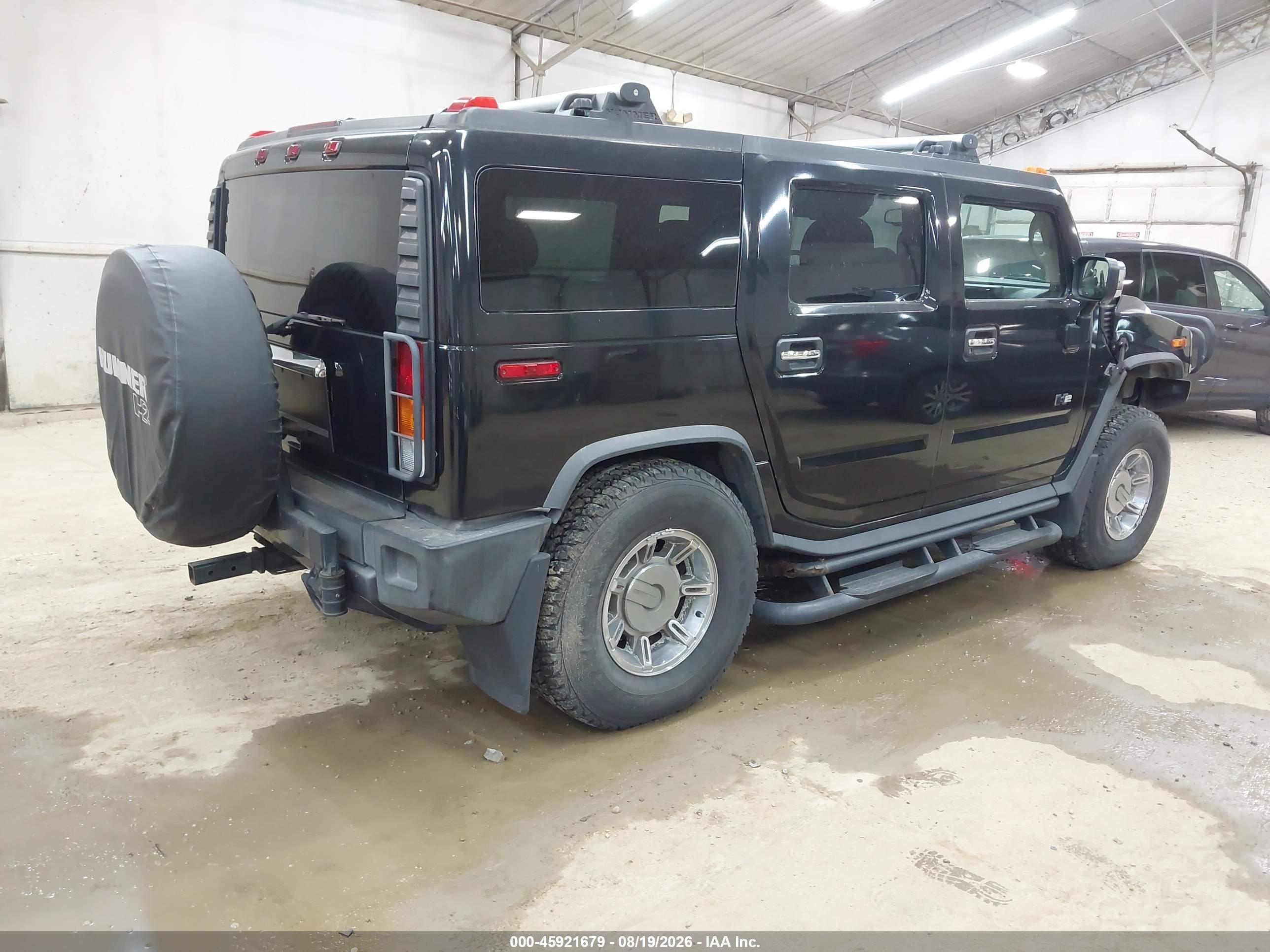 2003 Hummer H2   Black vin: 5GRGN23UX3H118121