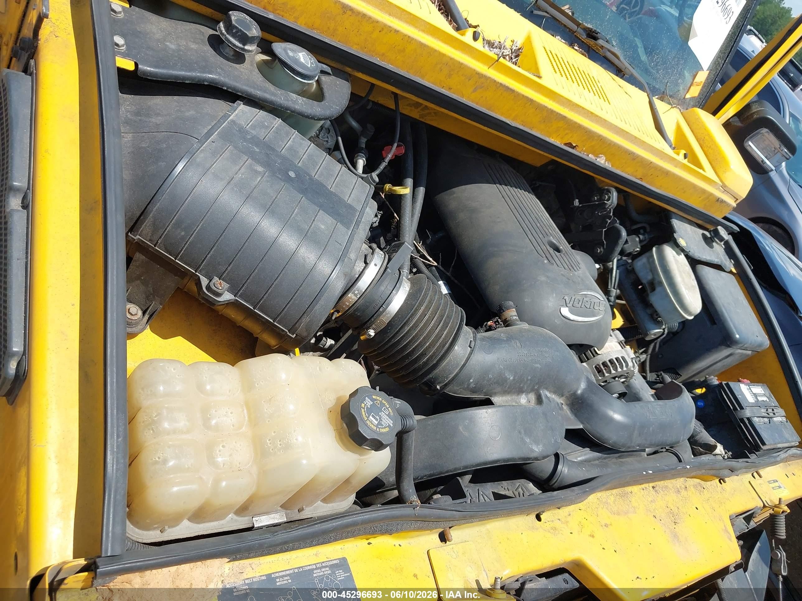 2003 Hummer H2 Yellow vin: 5GRGN23UX3H144783