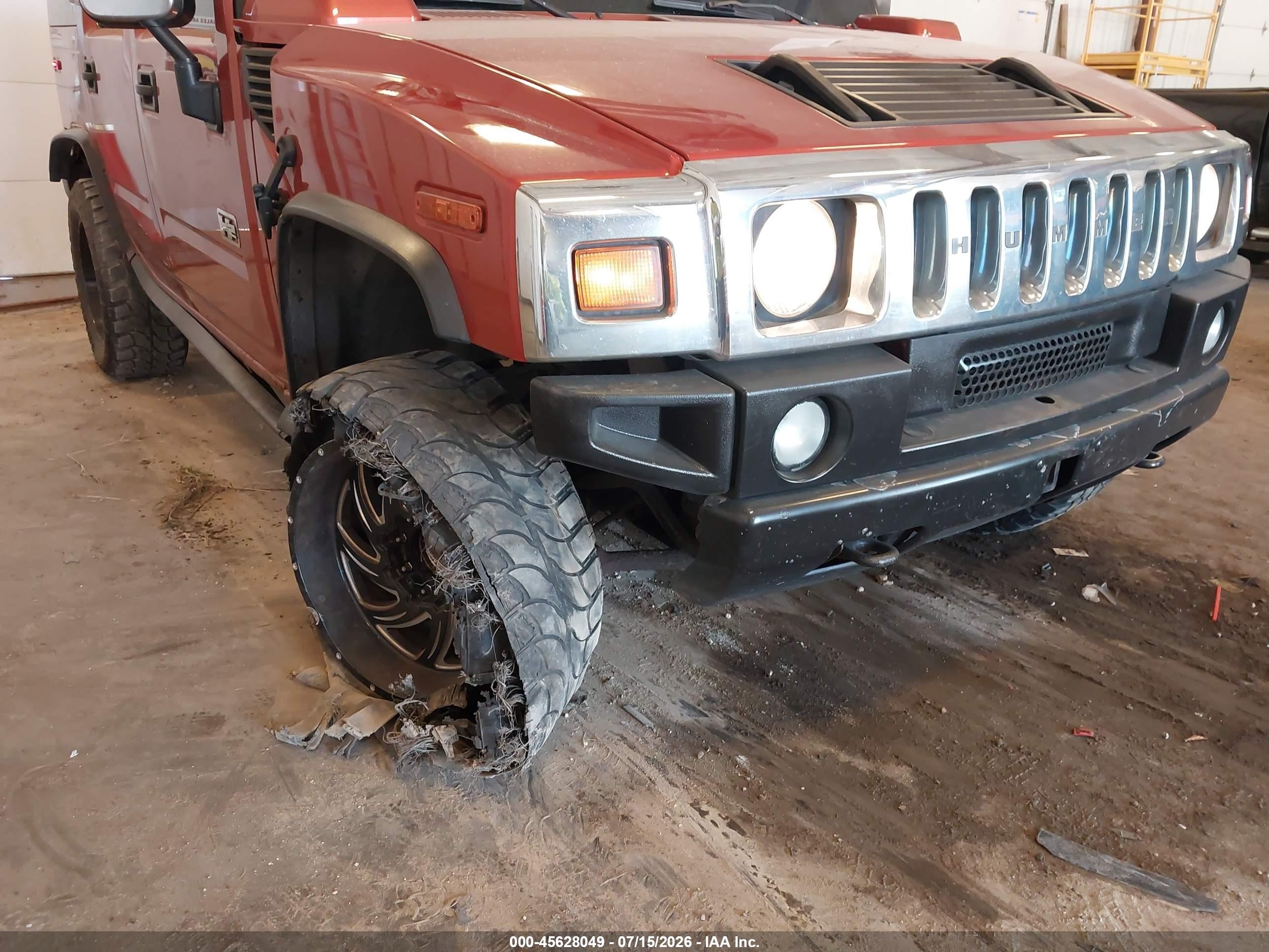 2003 Hummer H2   Orange vin: 5GRGN23UX3H147733
