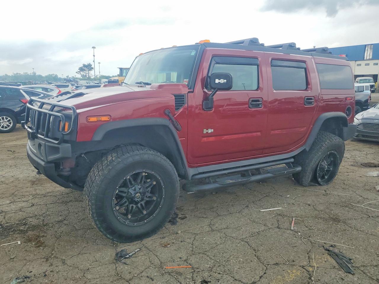 2004 Hummer H2 Красный vin: 5GRGN23UX4H111221