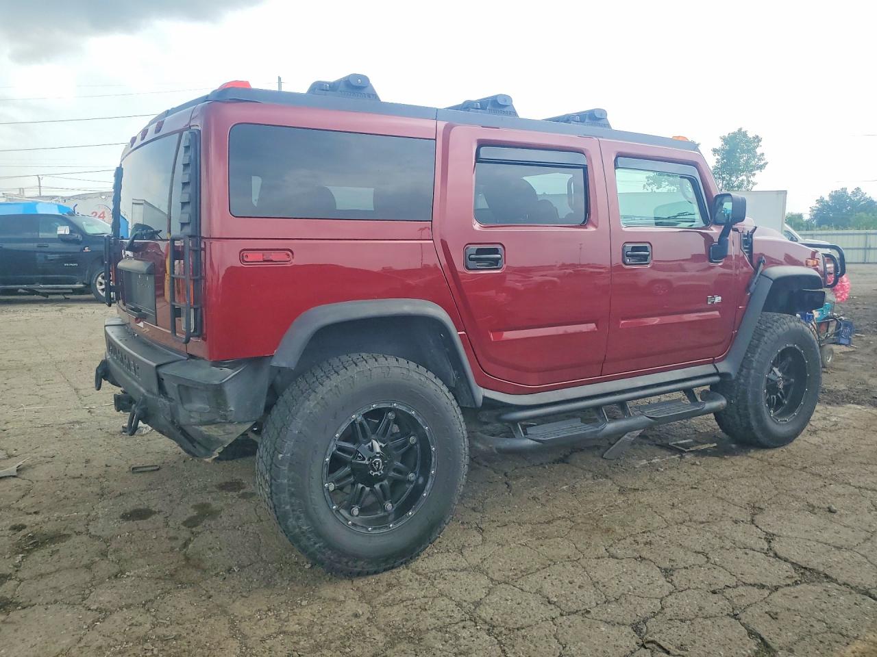 2004 Hummer H2 Red vin: 5GRGN23UX4H111221