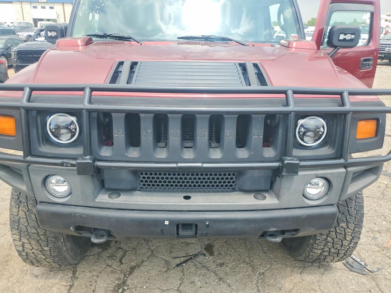 2004 Hummer H2 Red vin: 5GRGN23UX4H111221