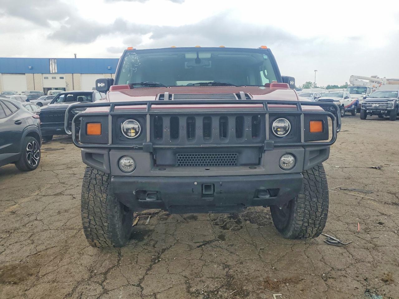 2004 Hummer H2 Red vin: 5GRGN23UX4H111221