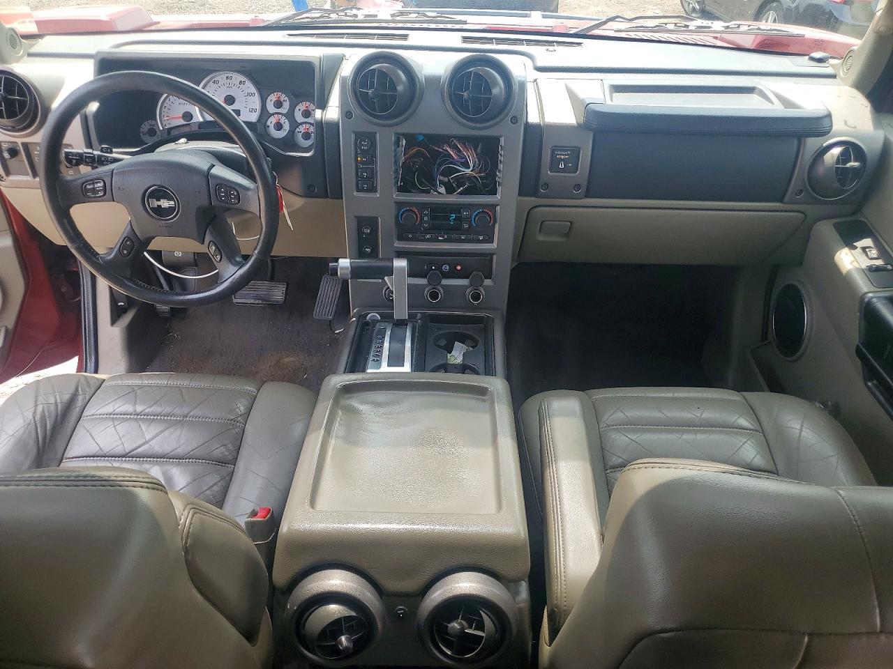2004 Hummer H2 Red vin: 5GRGN23UX4H111221