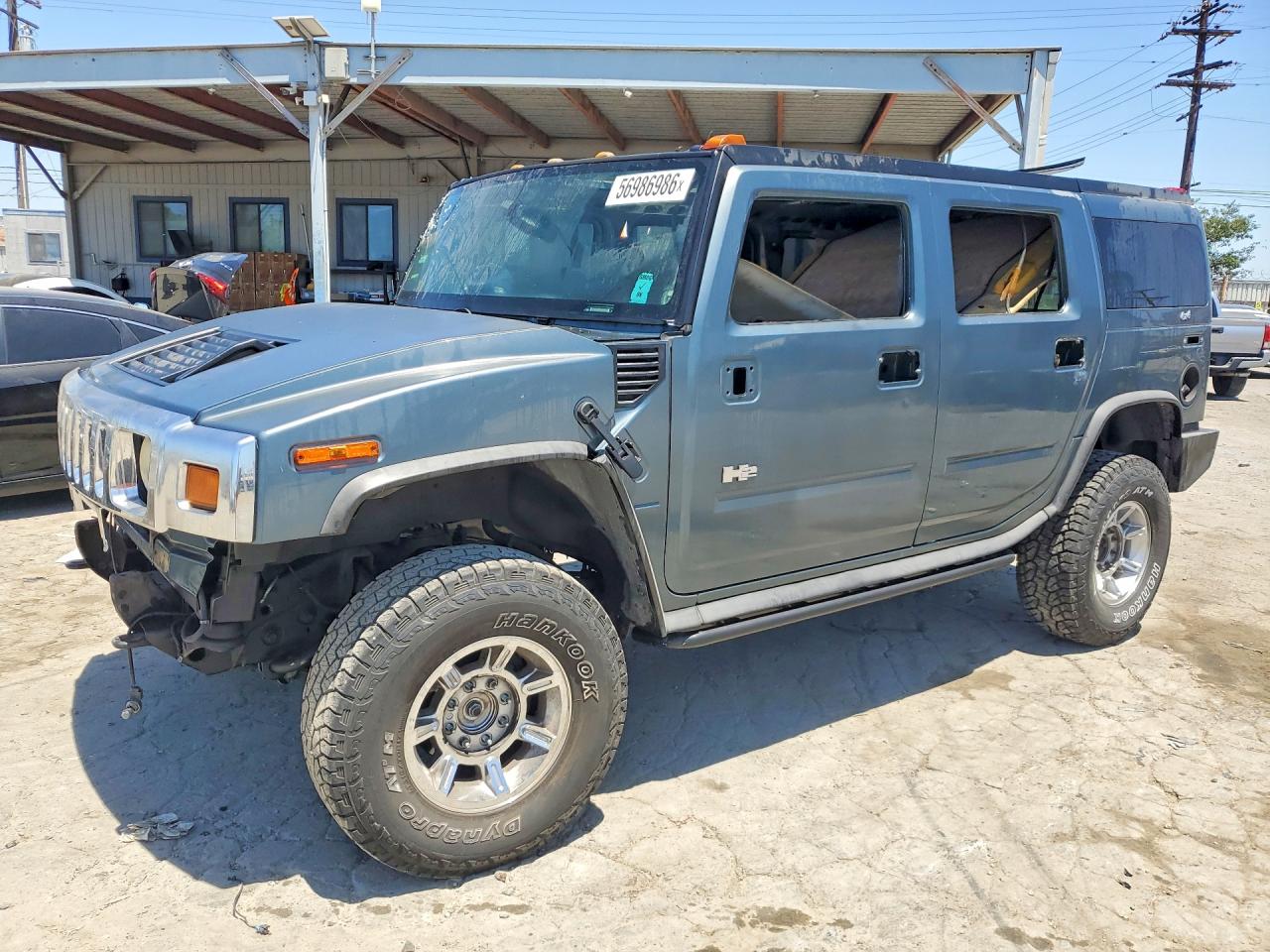 2005 Hummer H2 Teal vin: 5GRGN23UX5H127968