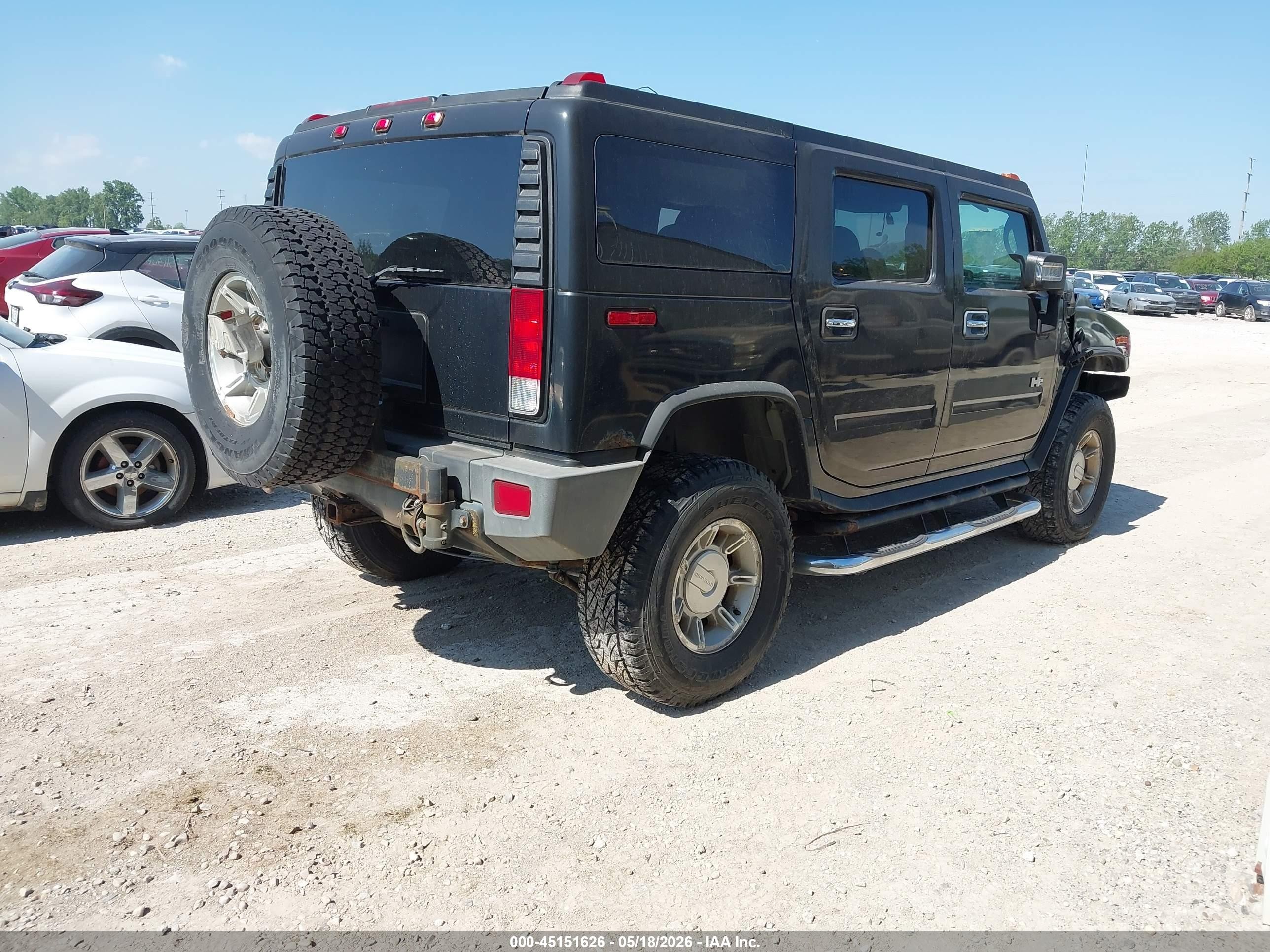 2007 Hummer H2 Suv   Black vin: 5GRGN23UX7H100305