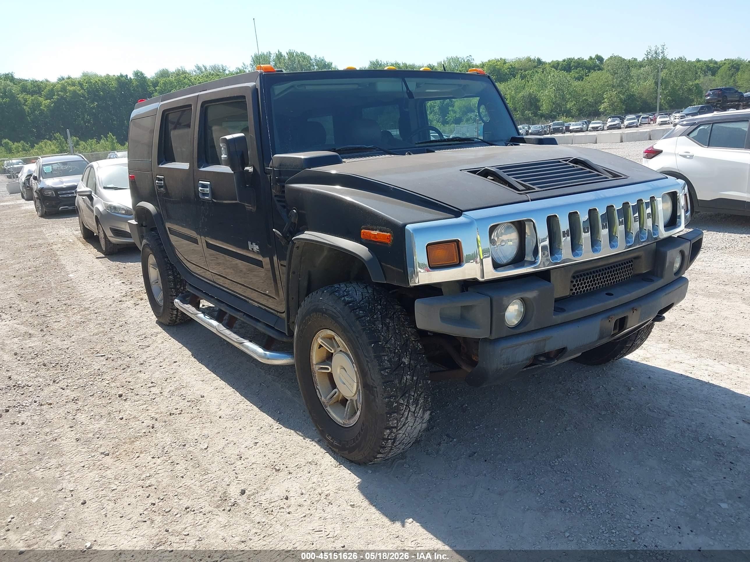 2007 Hummer H2 Suv   Black vin: 5GRGN23UX7H100305