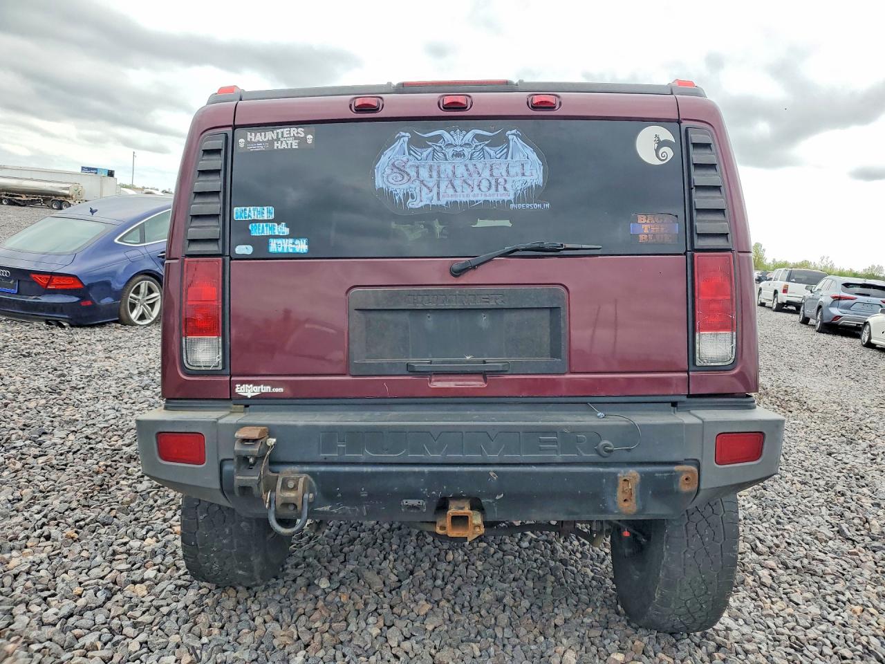 2007 Hummer H2 Maroon vin: 5GRGN23UX7H100837