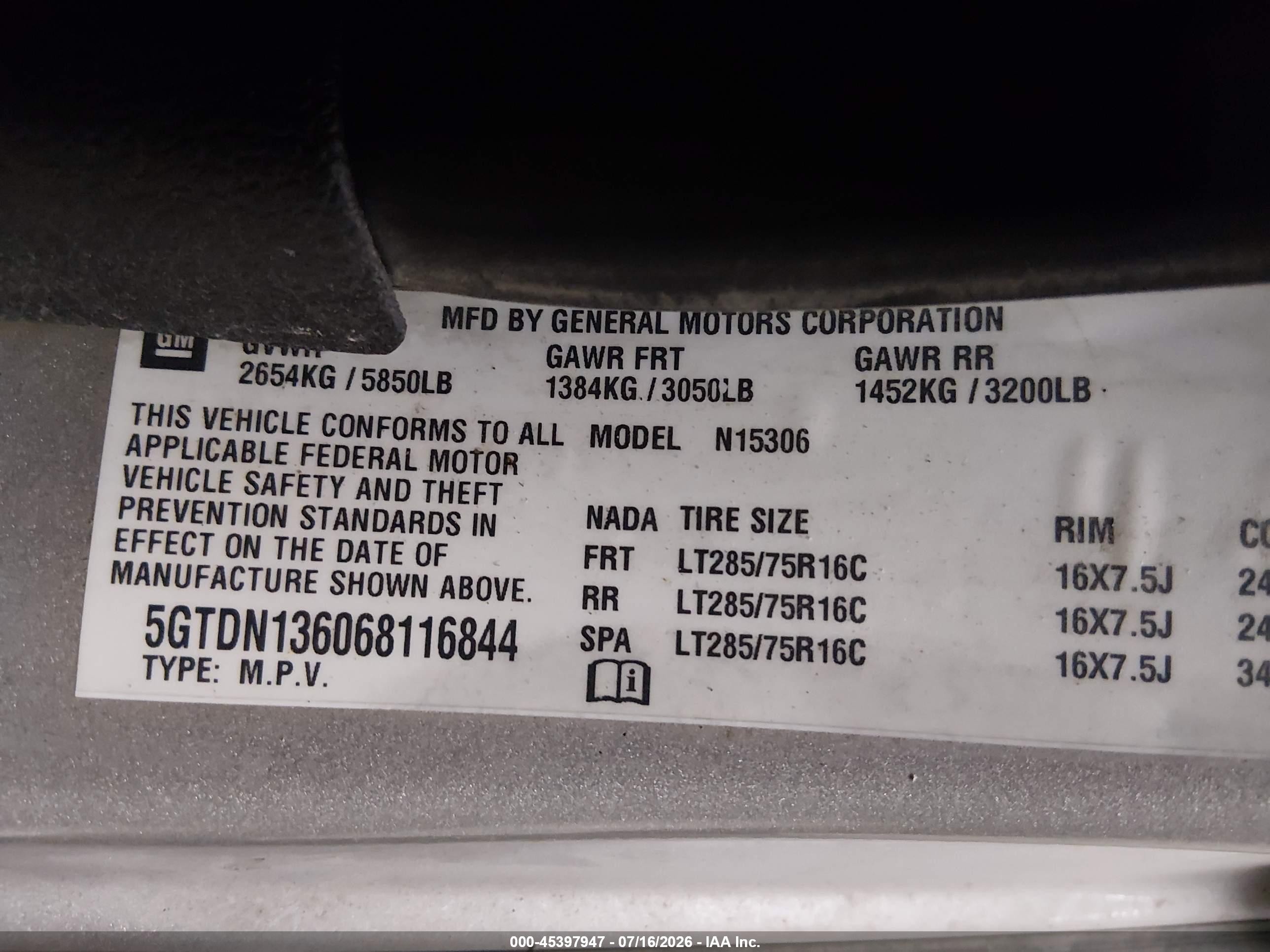 2006 Hummer H3 Suv   Gray vin: 5GTDN136068116844