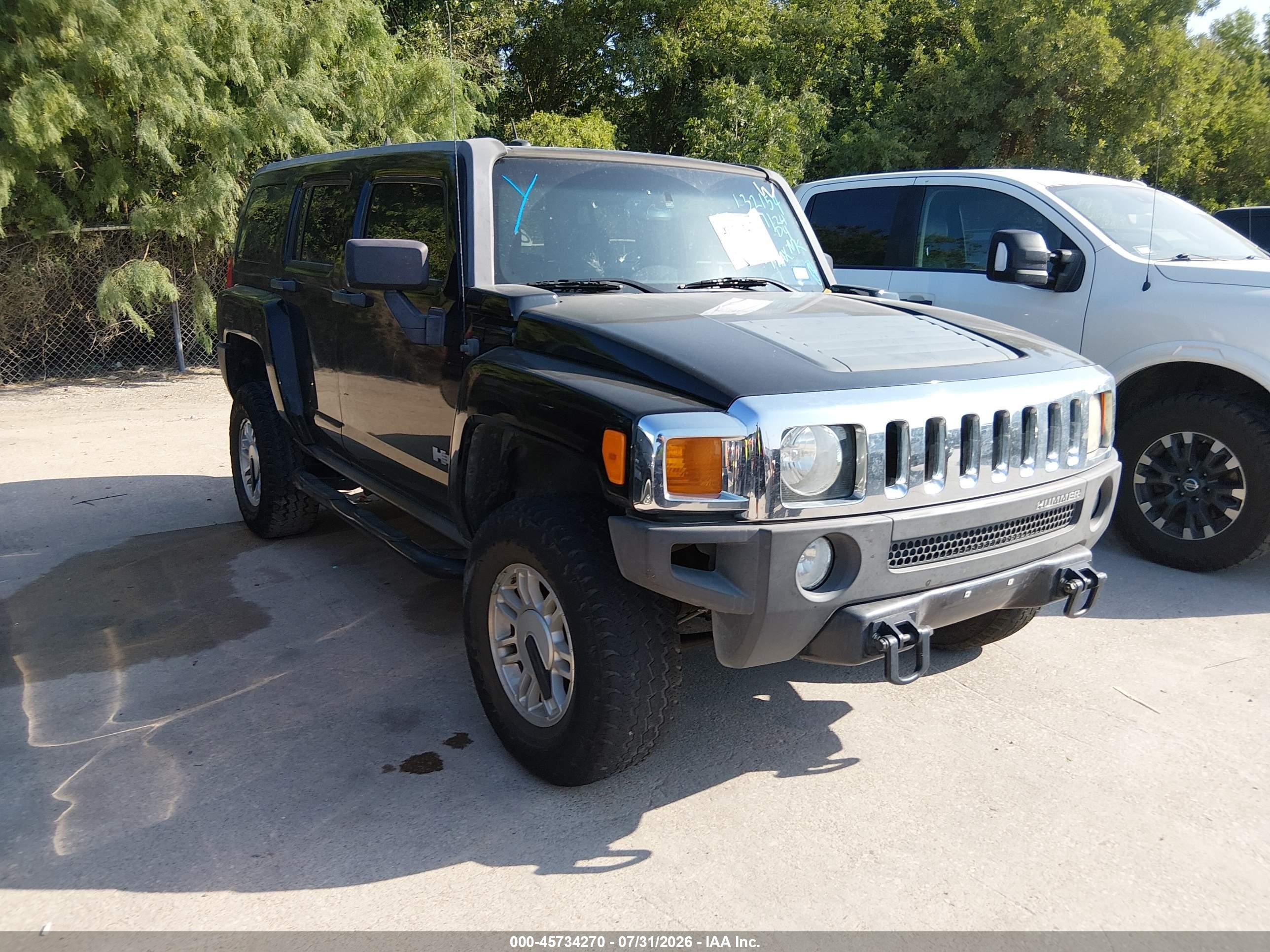 2006 Hummer H3 Suv   Black vin: 5GTDN136068132154