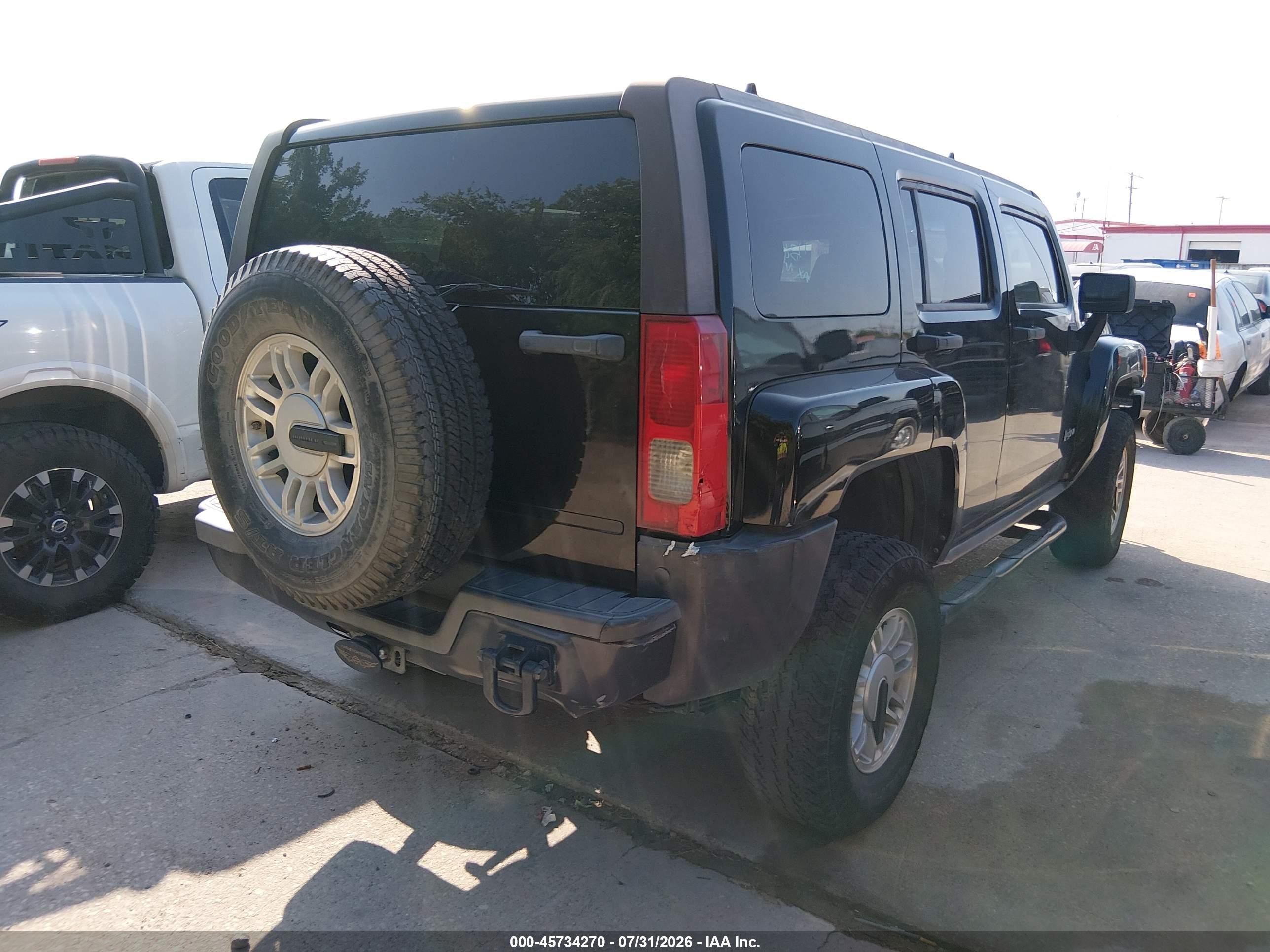 2006 Hummer H3 Suv   Black vin: 5GTDN136068132154