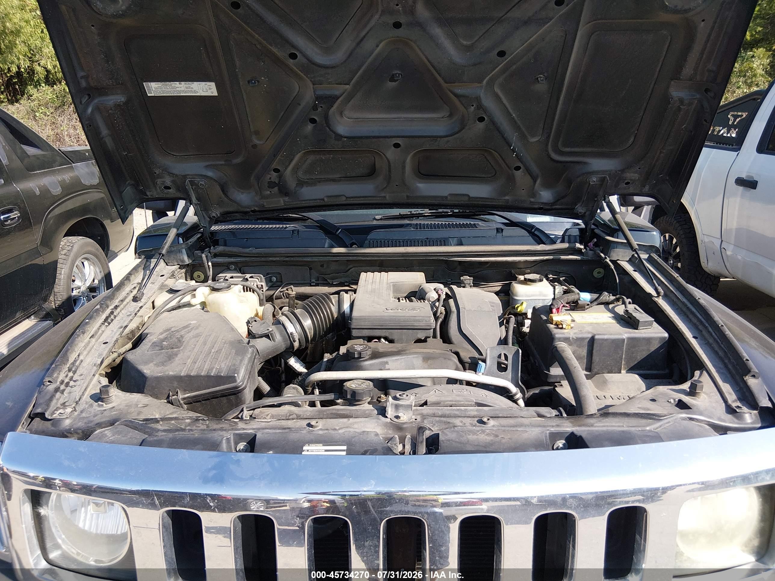 2006 Hummer H3 Suv   Black vin: 5GTDN136068132154