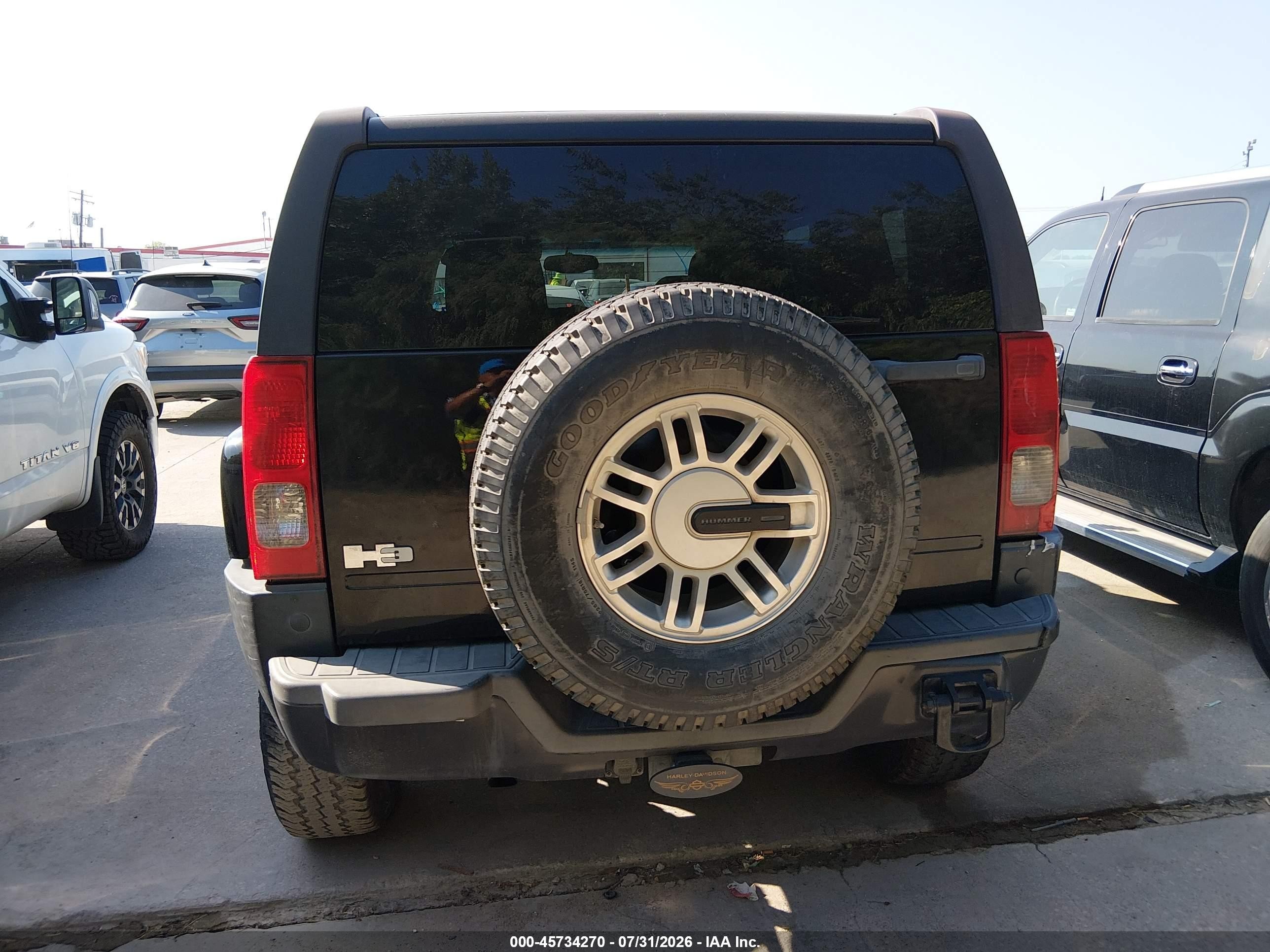 2006 Hummer H3 Suv   Black vin: 5GTDN136068132154