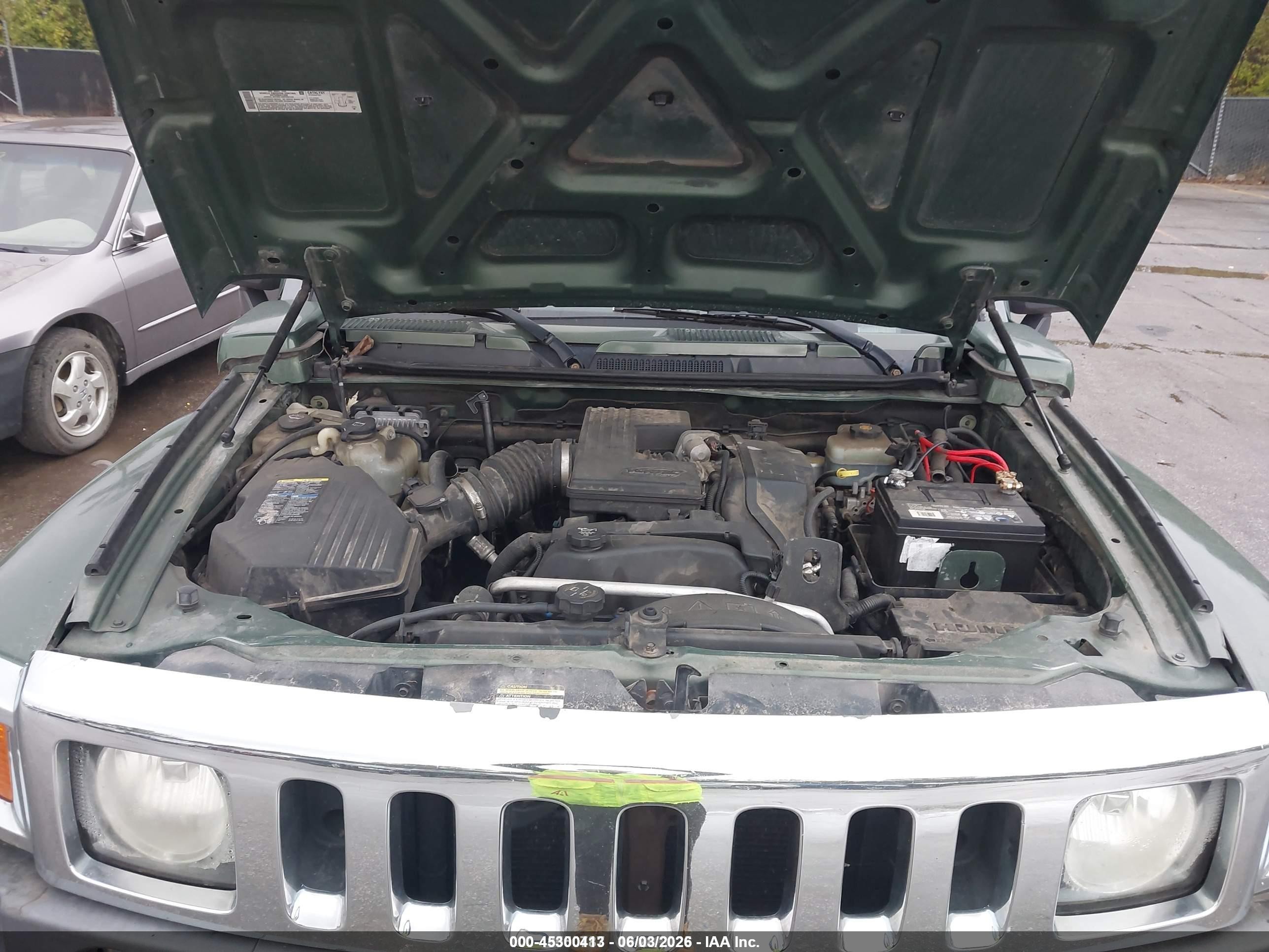 2006 Hummer H3 Suv   Зеленый vin: 5GTDN136068173092