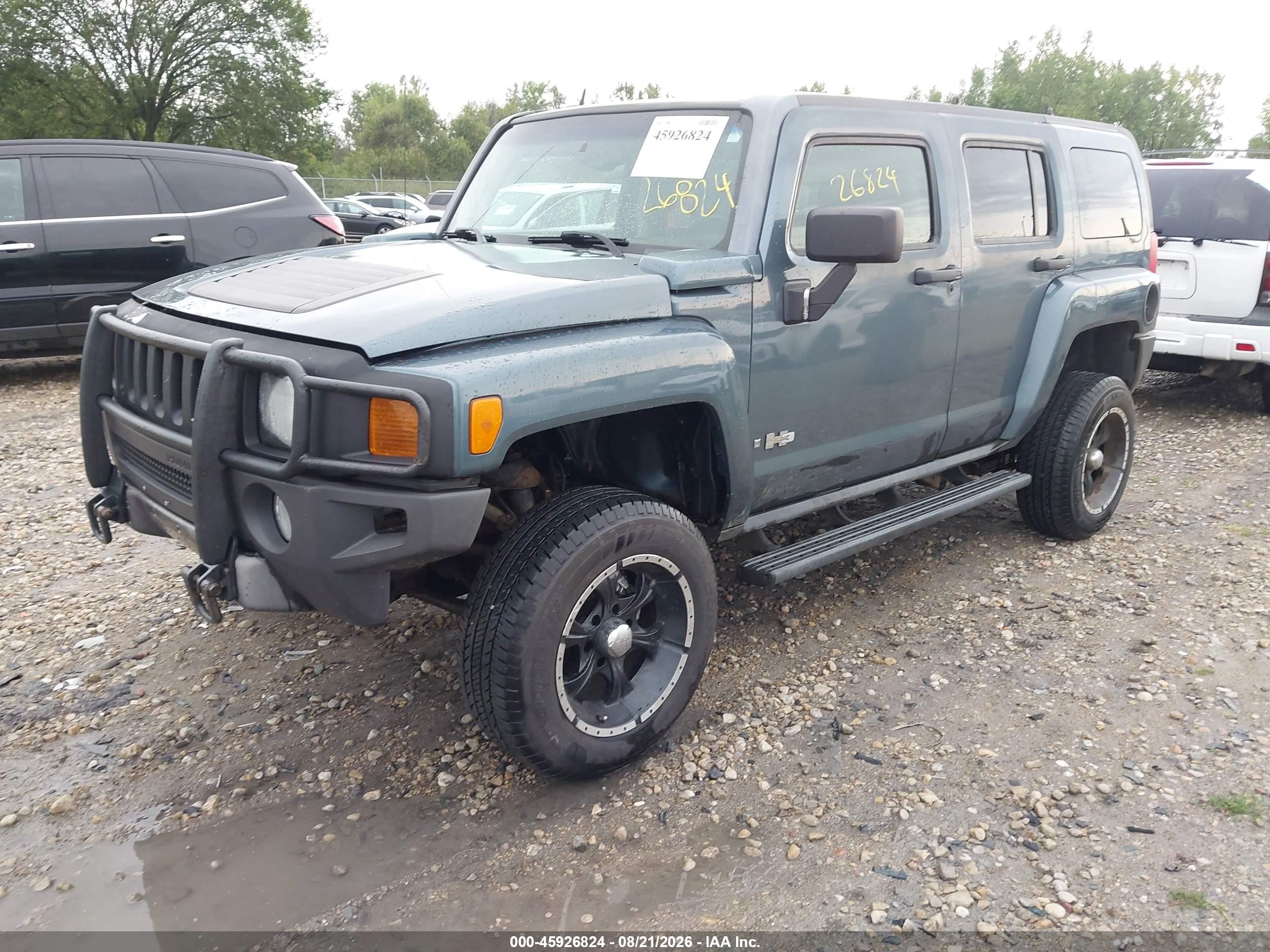 2006 Hummer H3 Suv   Blue vin: 5GTDN136068185758