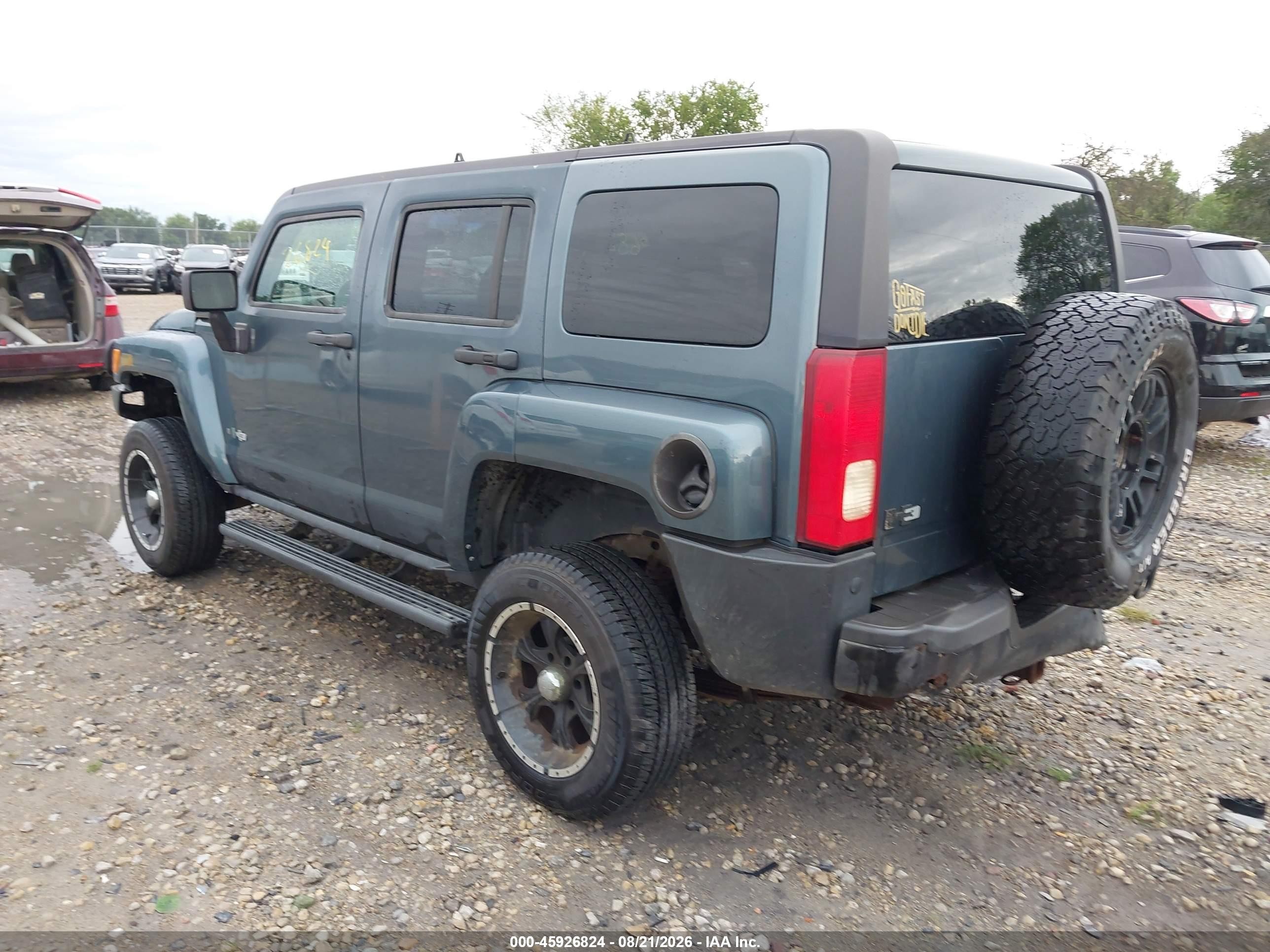 2006 Hummer H3 Suv   Blue vin: 5GTDN136068185758
