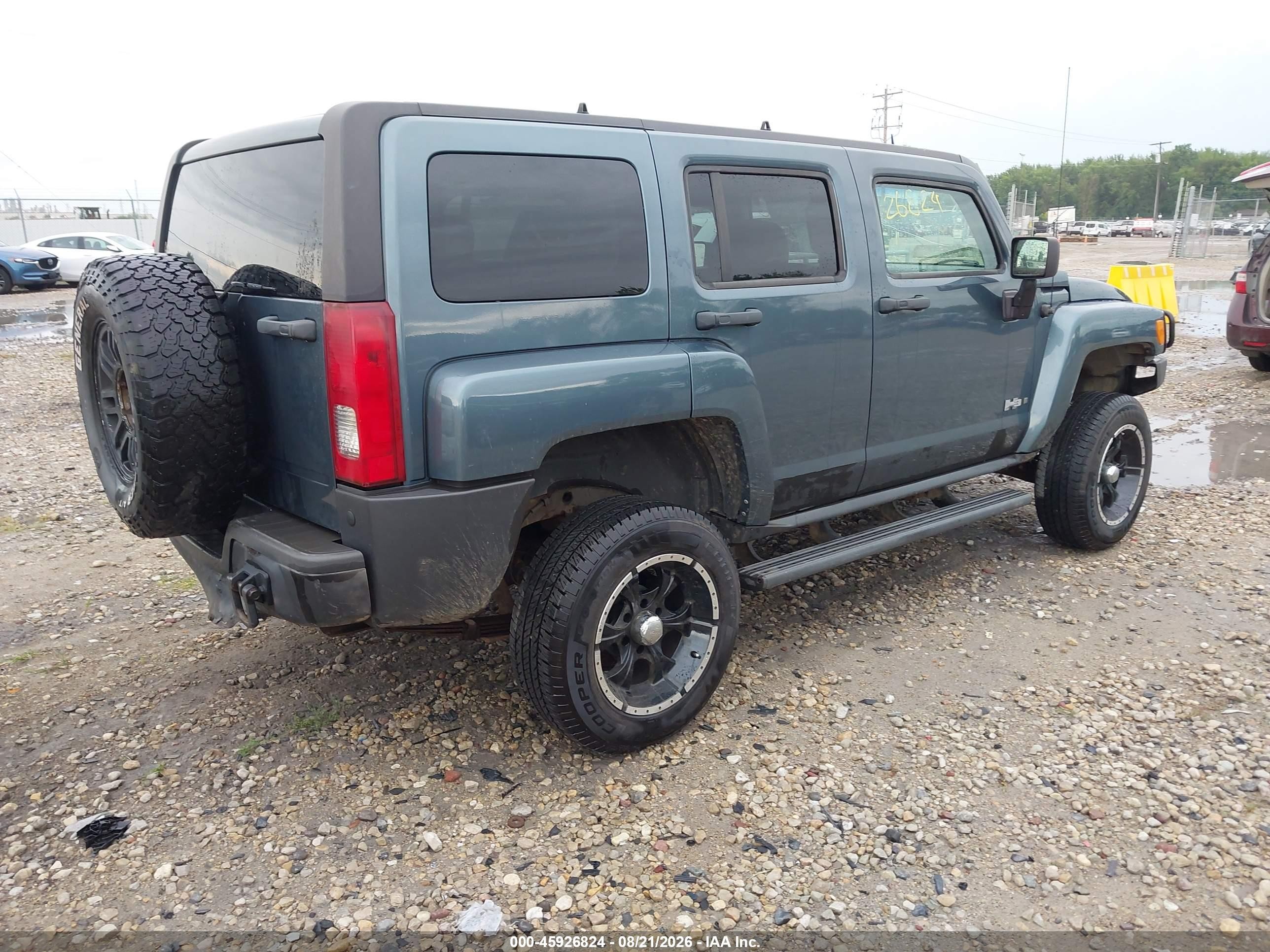 2006 Hummer H3 Suv   Blue vin: 5GTDN136068185758