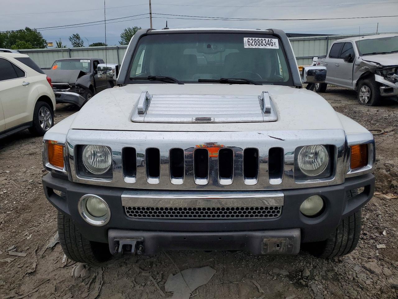 2006 Hummer H3 White vin: 5GTDN136068306045