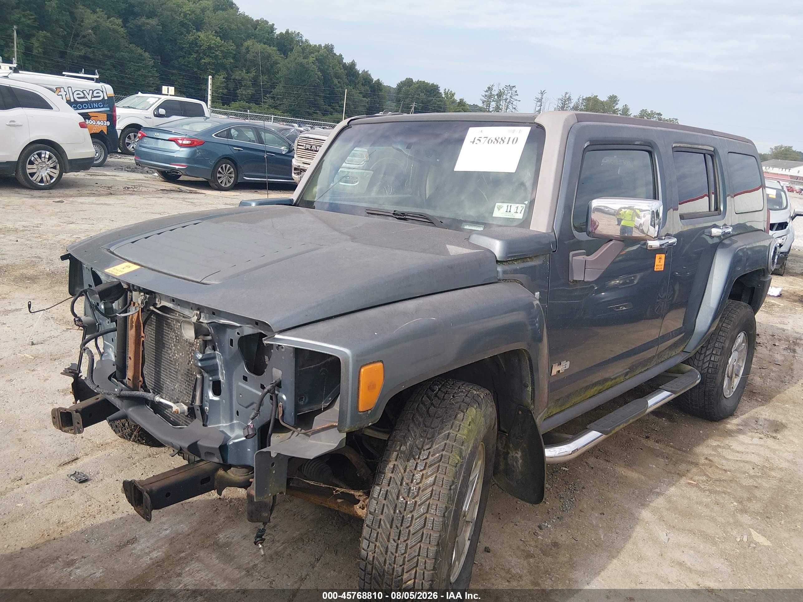 2006 Hummer H3 Suv   Light Blue vin: 5GTDN136068328644