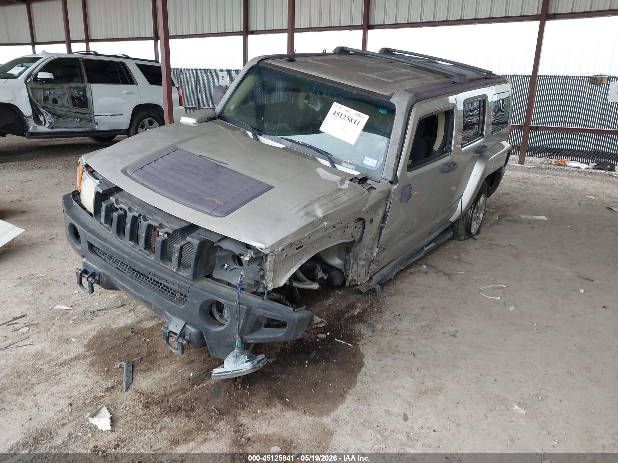 2006 Hummer H3 Suv   Champagne vin: 5GTDN136168110177