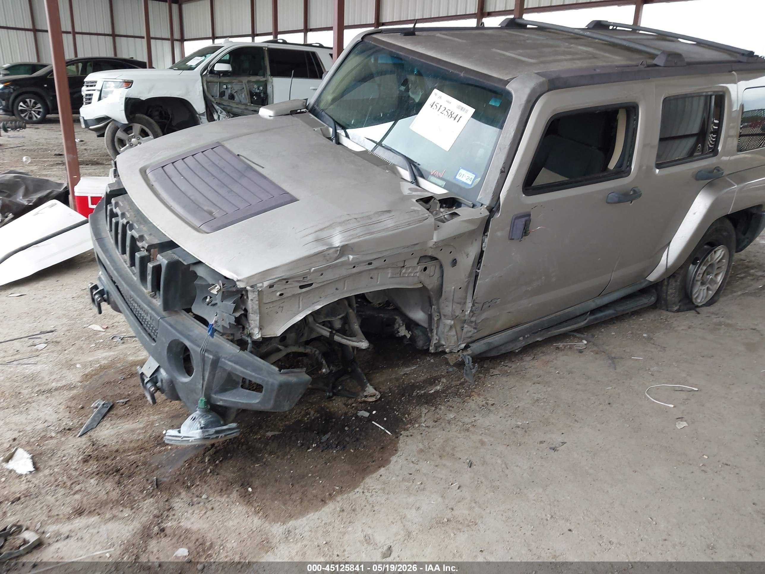 2006 Hummer H3 Suv   Champagne vin: 5GTDN136168110177