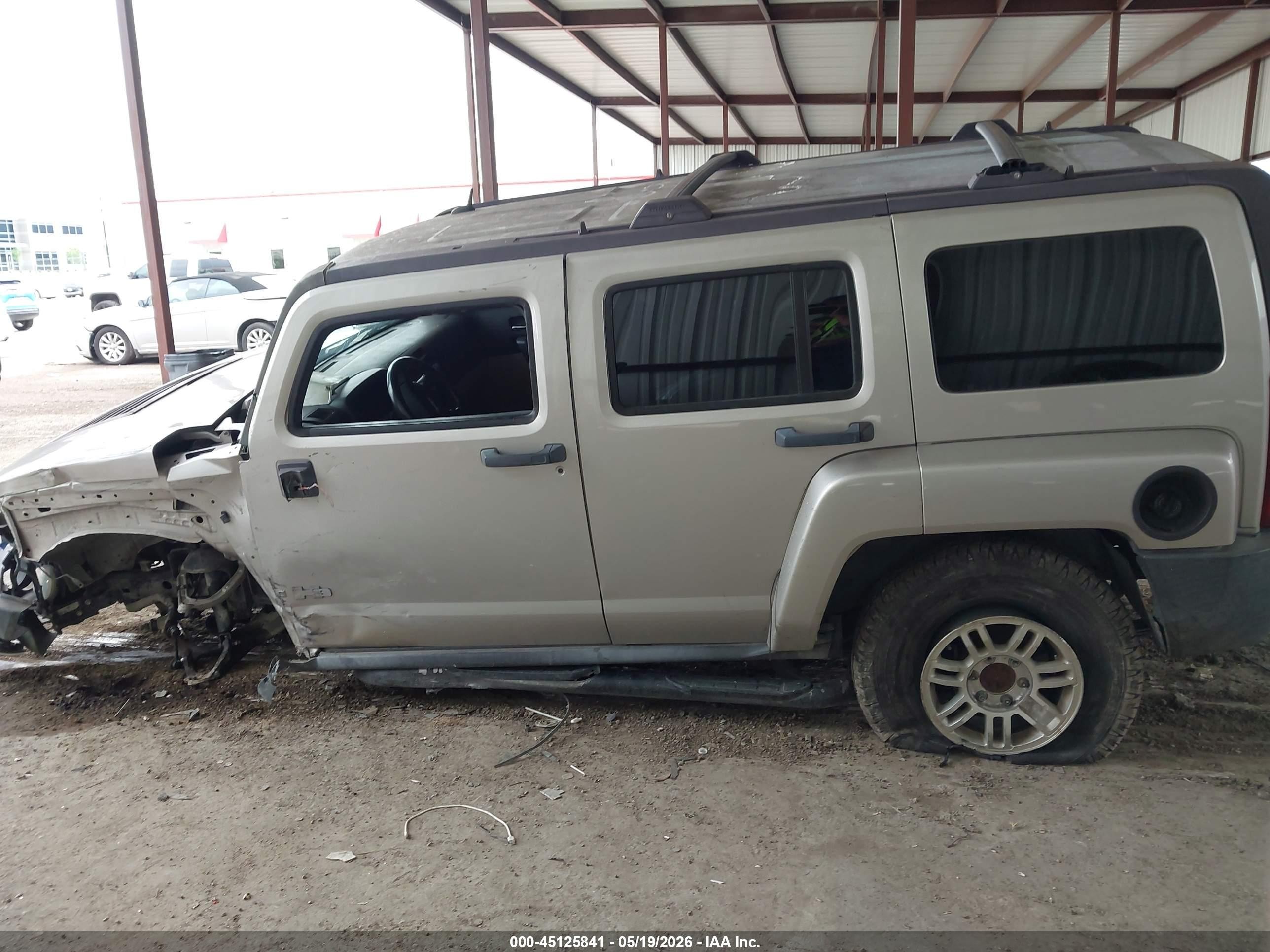 2006 Hummer H3 Suv   Champagne vin: 5GTDN136168110177
