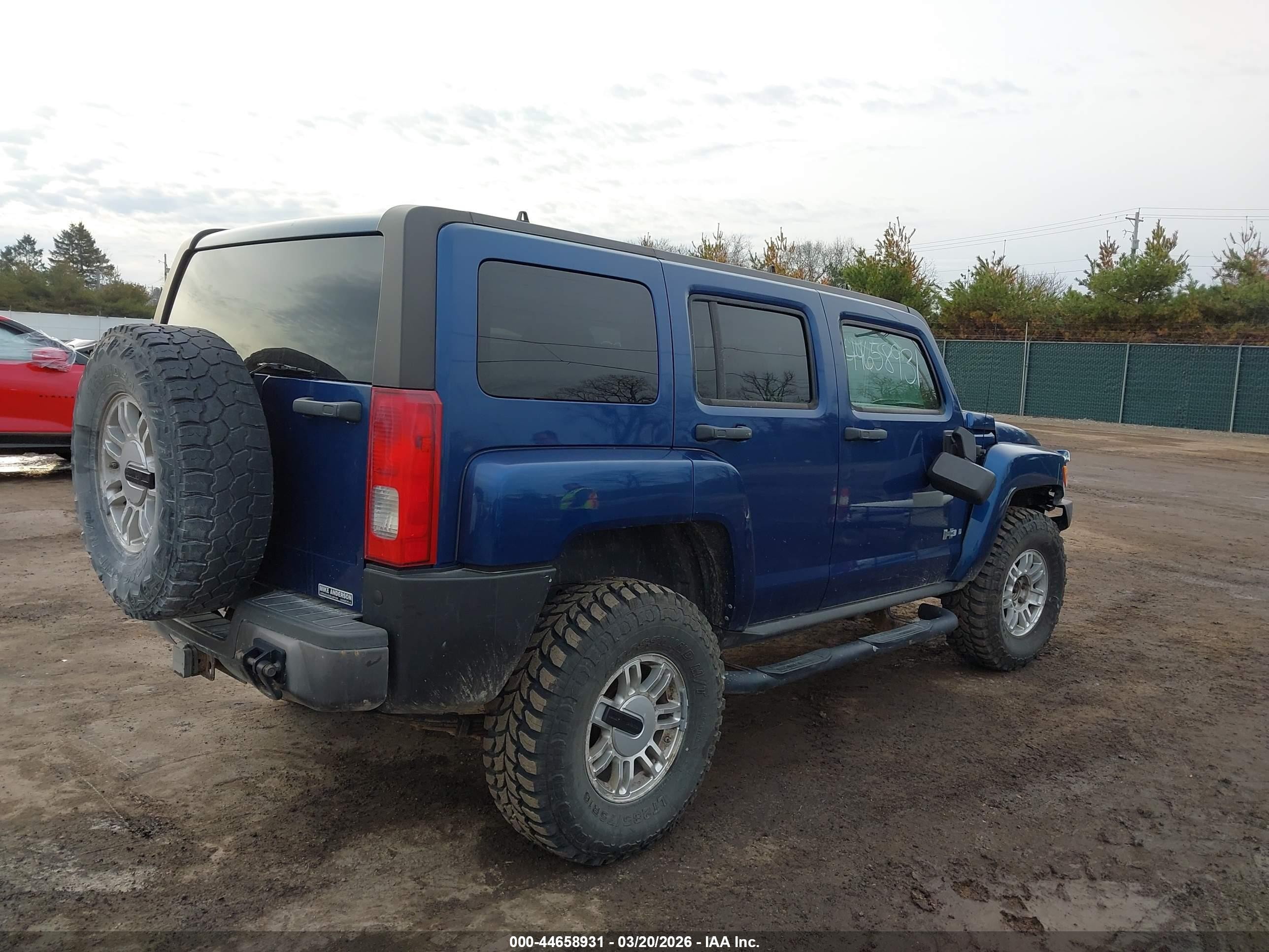 2006 Hummer H3 Suv Dark Blue vin: 5GTDN136168163722