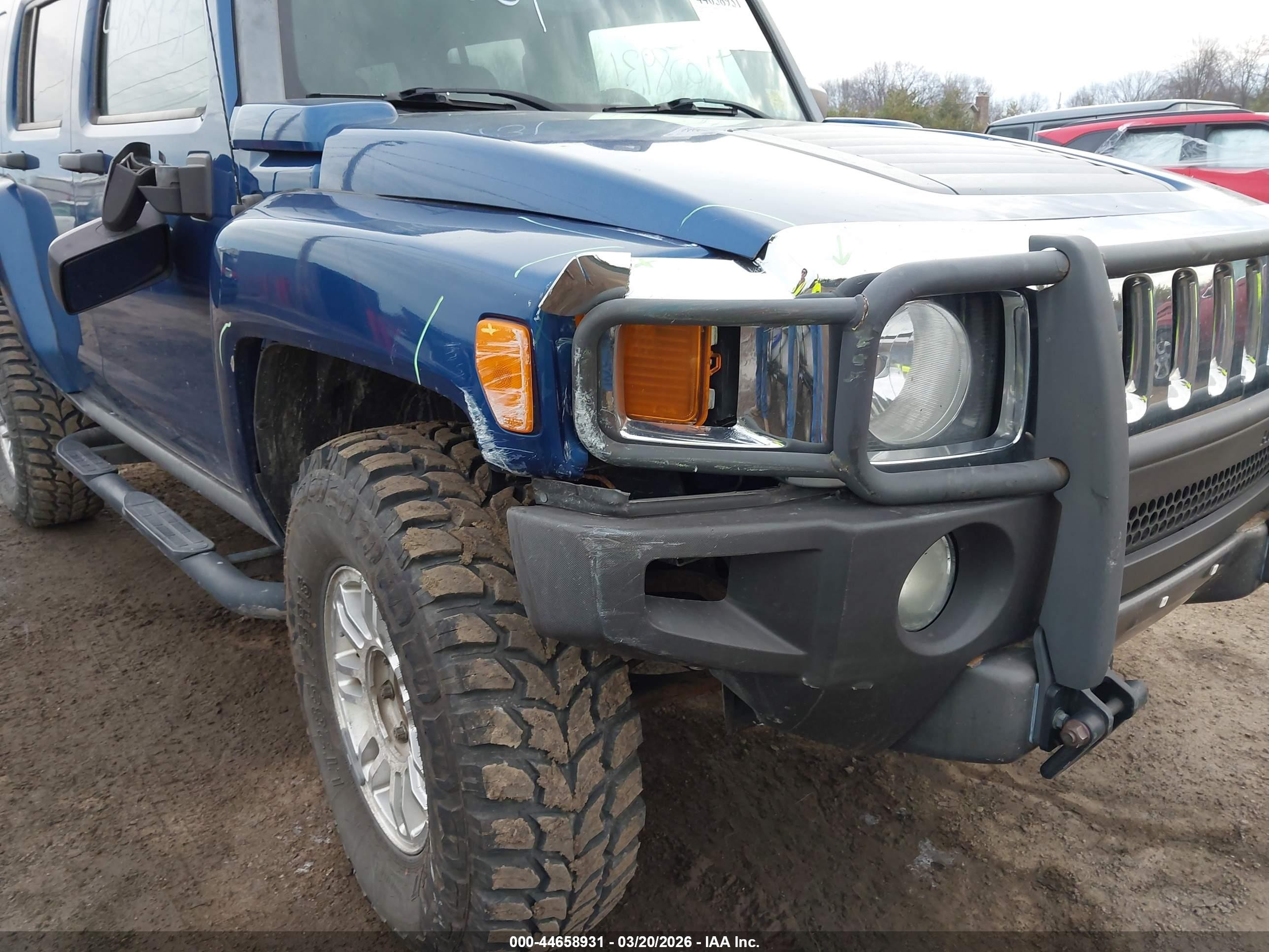 2006 Hummer H3 Suv Dark Blue vin: 5GTDN136168163722