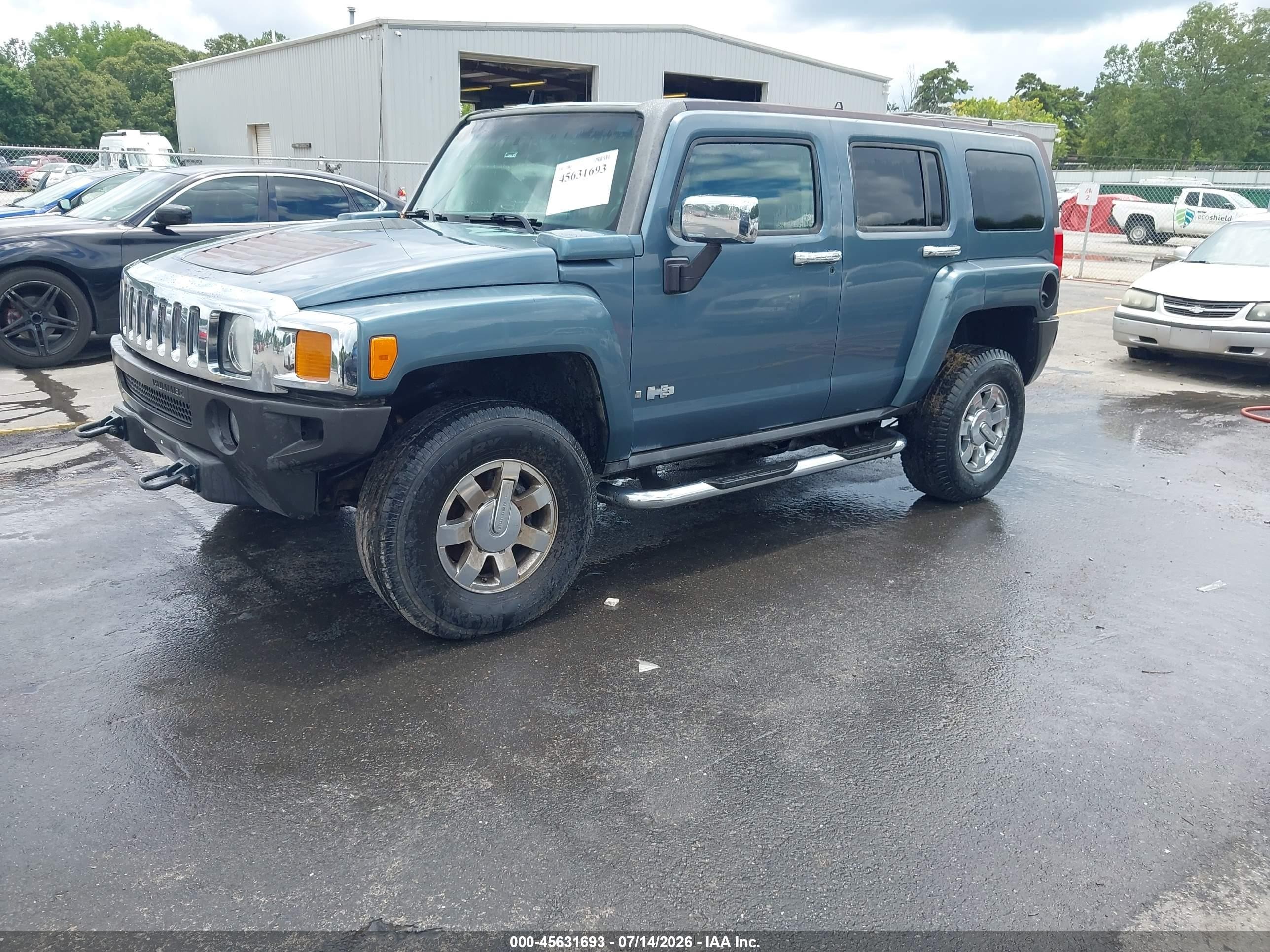 2006 Hummer H3 Suv   Бирюзовый vin: 5GTDN136168184909