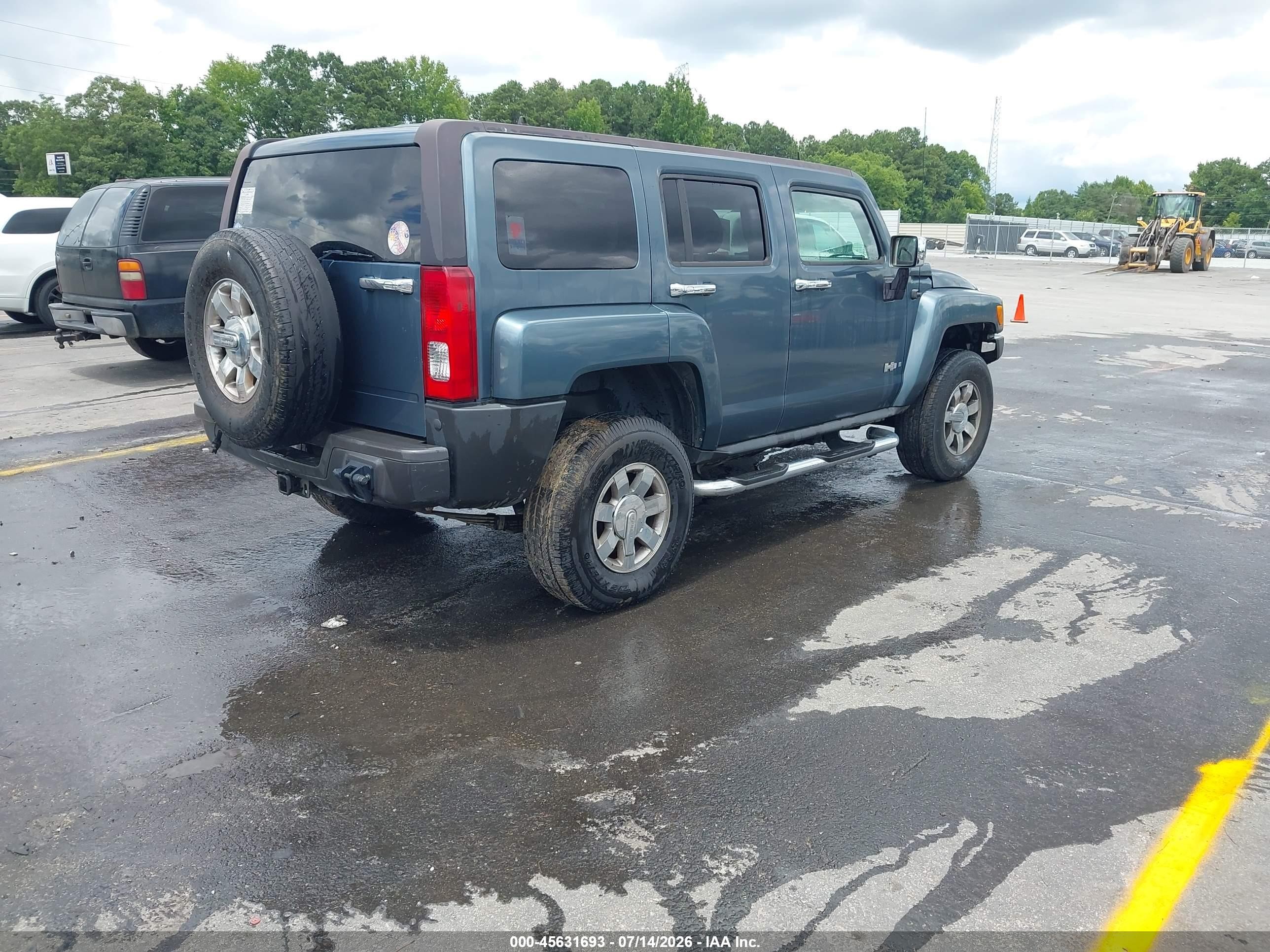 2006 Hummer H3 Suv   Бирюзовый vin: 5GTDN136168184909