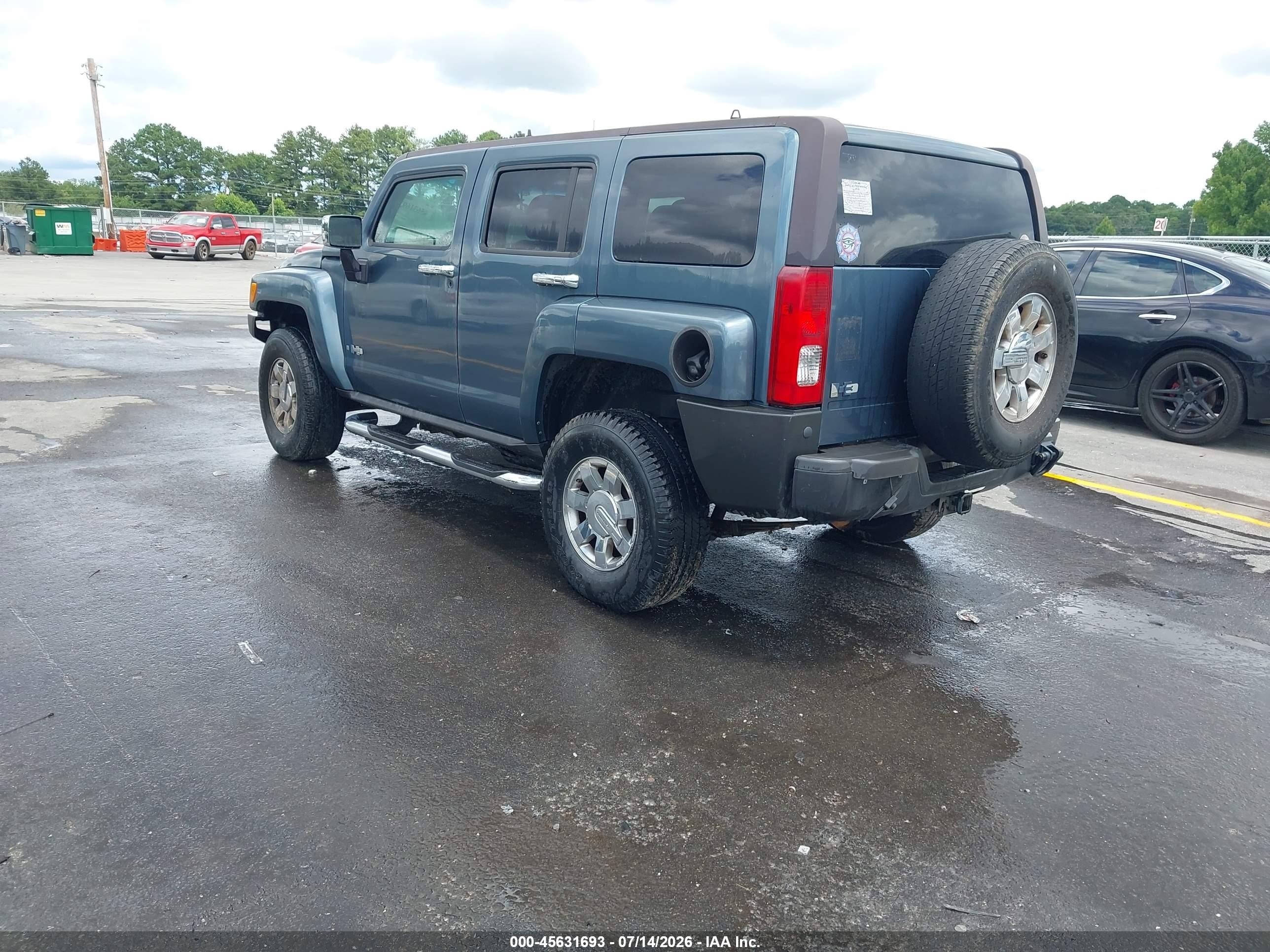 2006 Hummer H3 Suv   Бирюзовый vin: 5GTDN136168184909