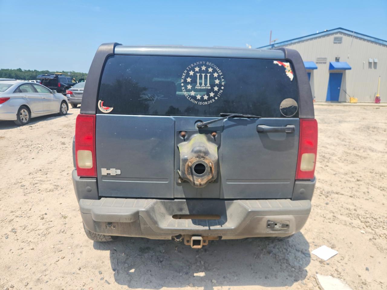 2006 Hummer H3 Blue vin: 5GTDN136168185882