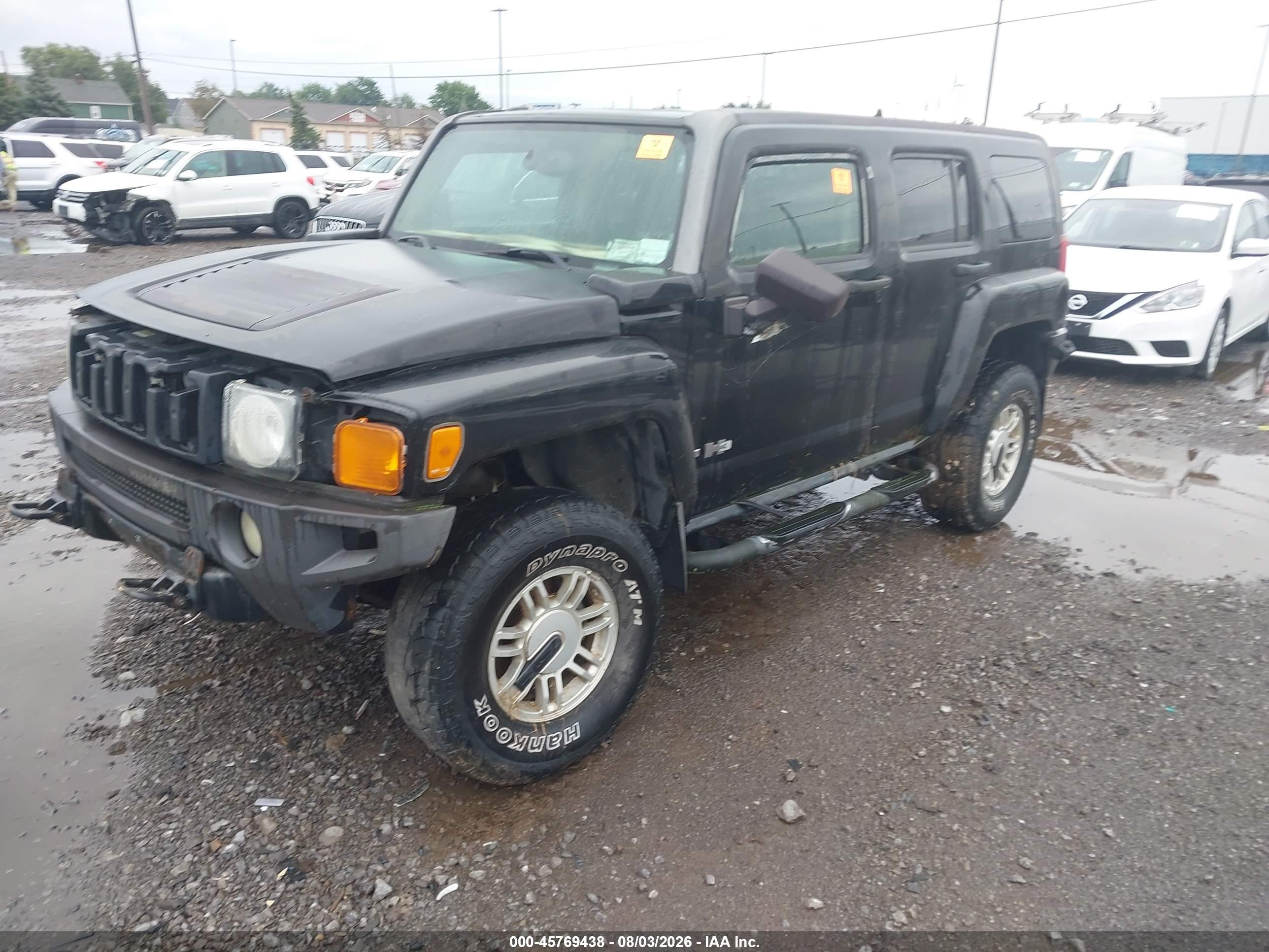 2006 Hummer H3 Suv   Black vin: 5GTDN136168187017
