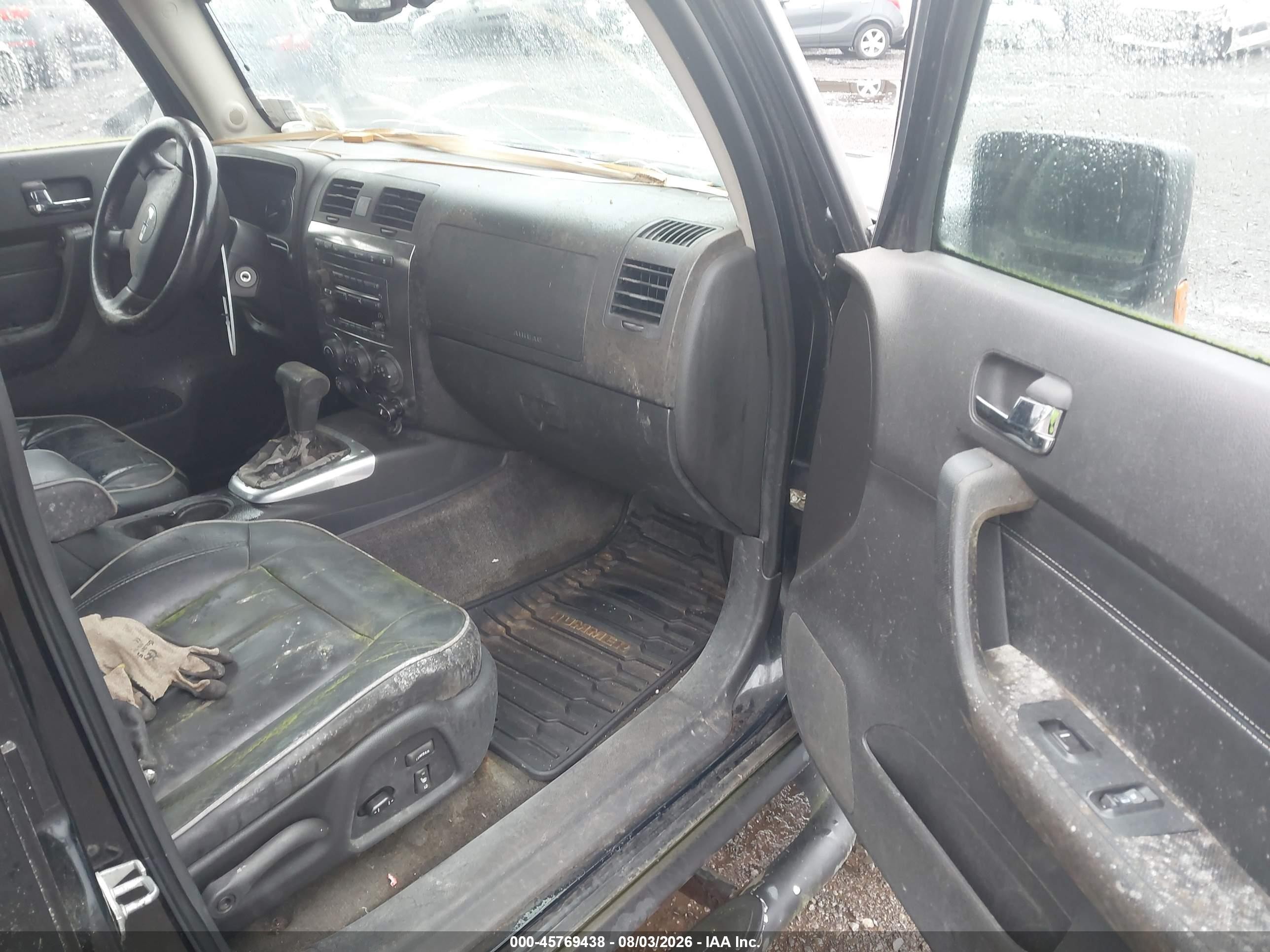 2006 Hummer H3 Suv   Black vin: 5GTDN136168187017