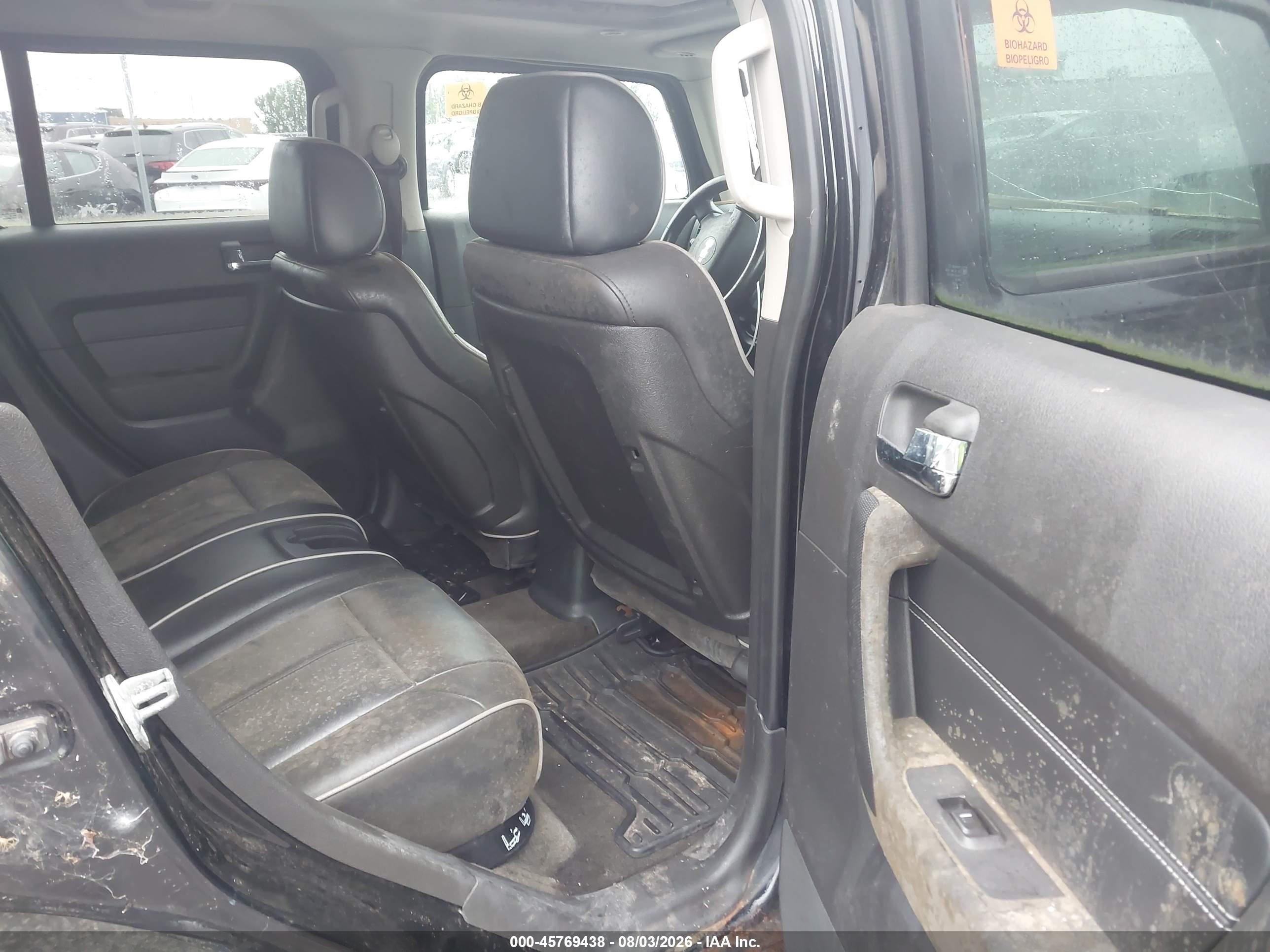 2006 Hummer H3 Suv   Black vin: 5GTDN136168187017