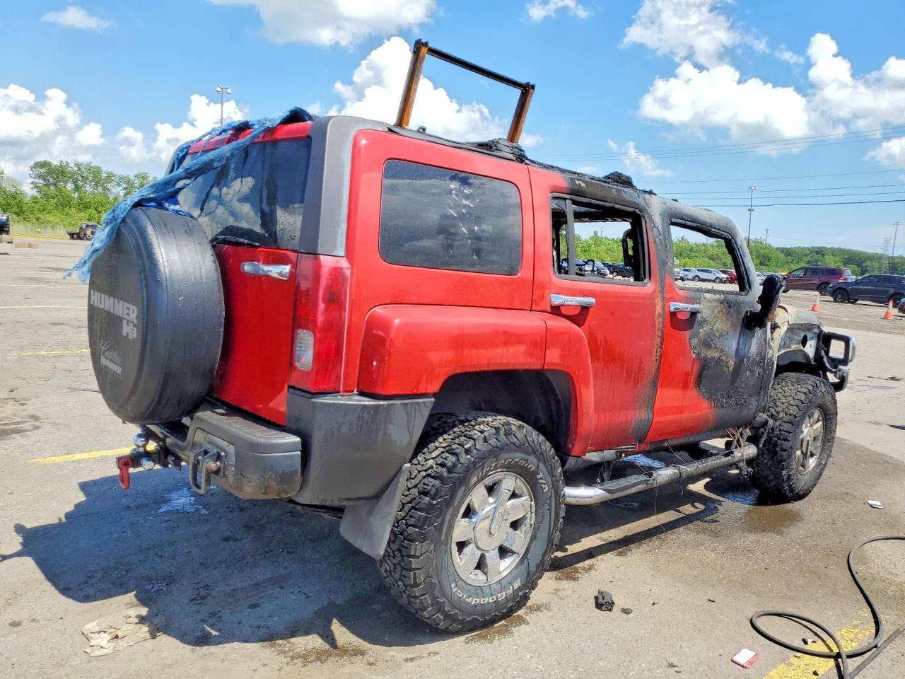 2006 Hummer H3 Red vin: 5GTDN136168239570